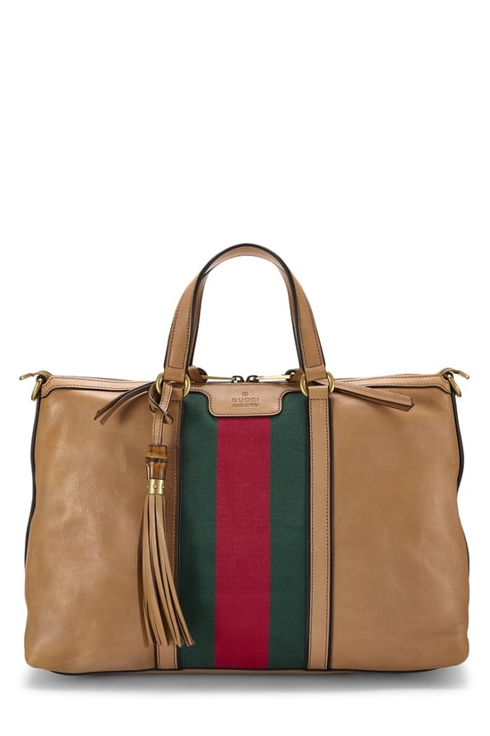Brown Leather Rania Tote Bag