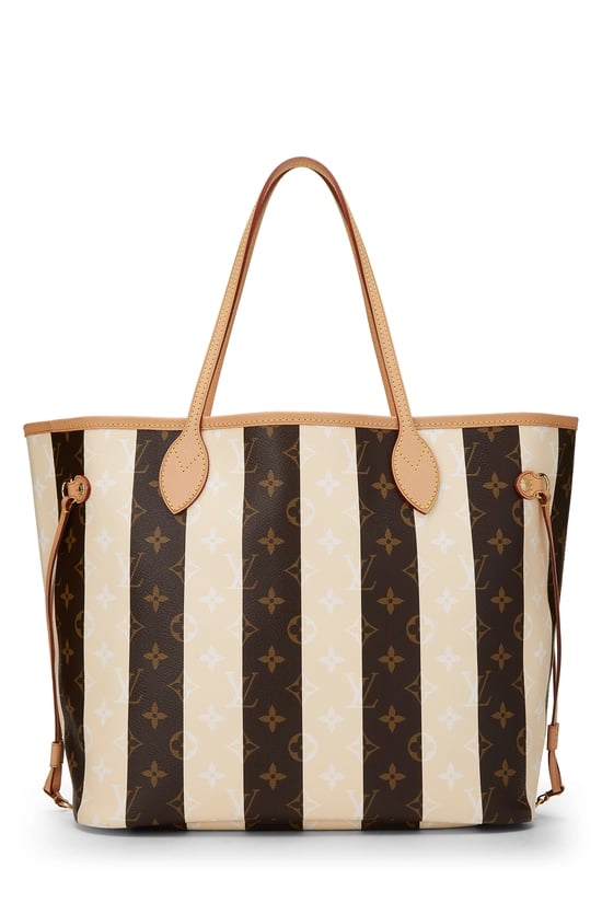Louis Vuitton Monogram Canvas Cream Rayures Neverfull MM