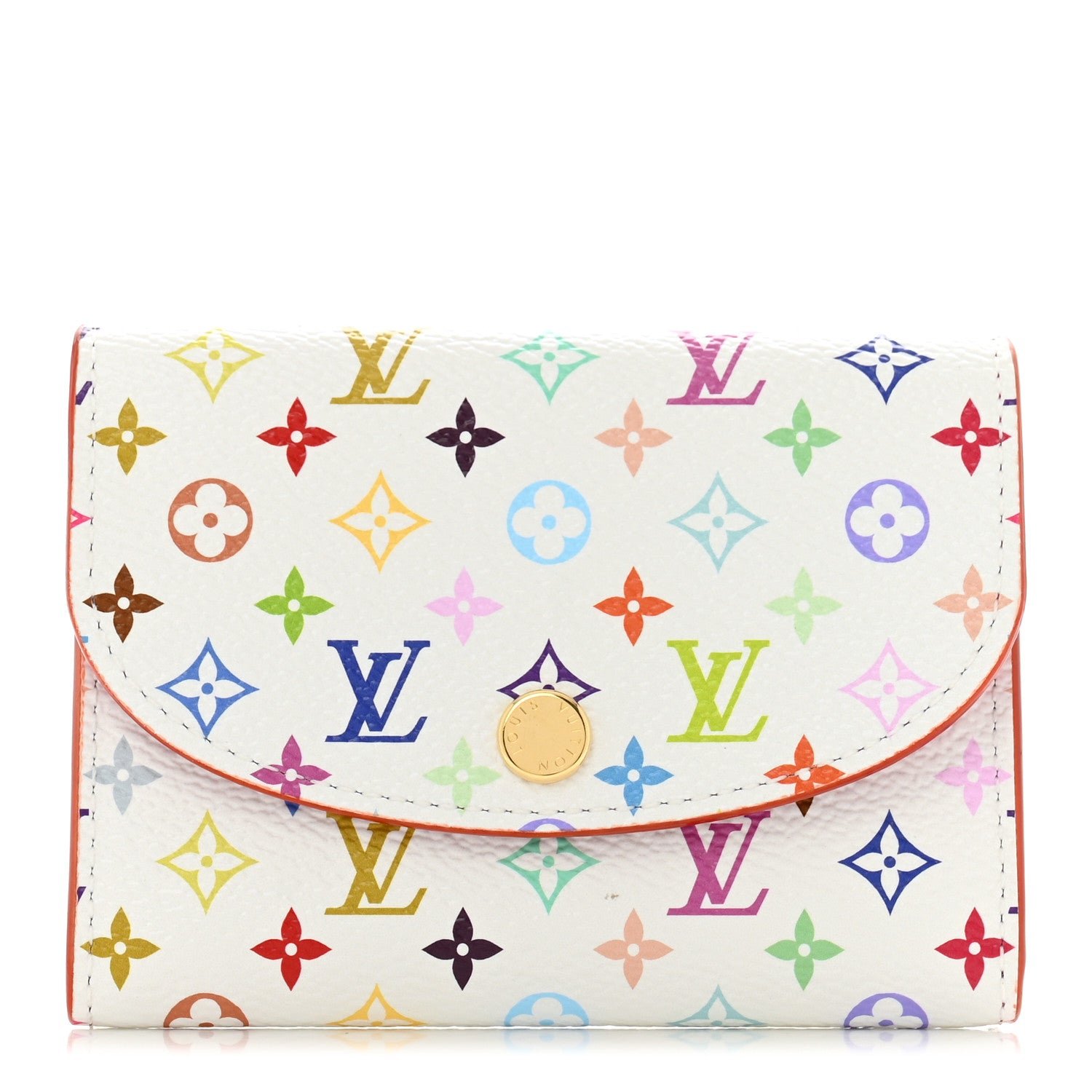 Louis Vuitton LV X TM Monogram Multicolor Rosalie Coin Purse White Kawaii Pink