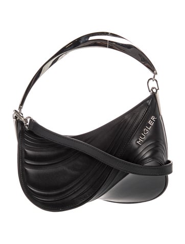 Mugler Leather Top Handle Bag