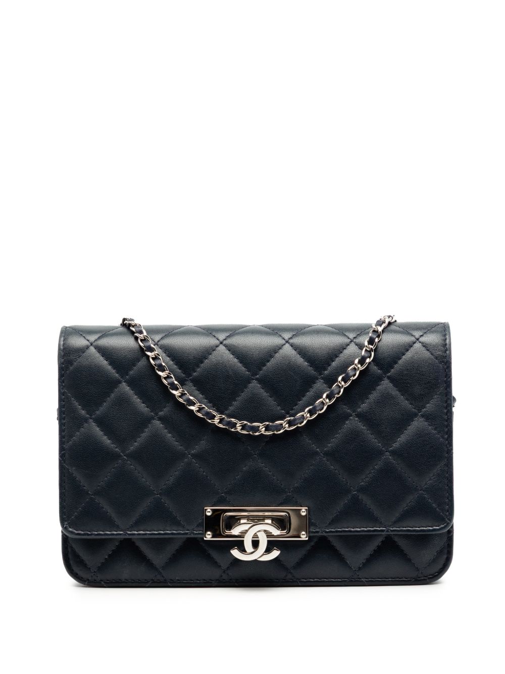 2016-2017 Quilted Lambskin Golden Class Wallet On Chain crossbody bag
