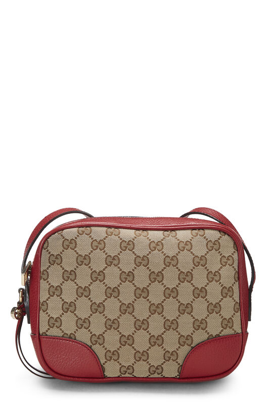 Gucci Red Original GG Canvas Bree Crossbody