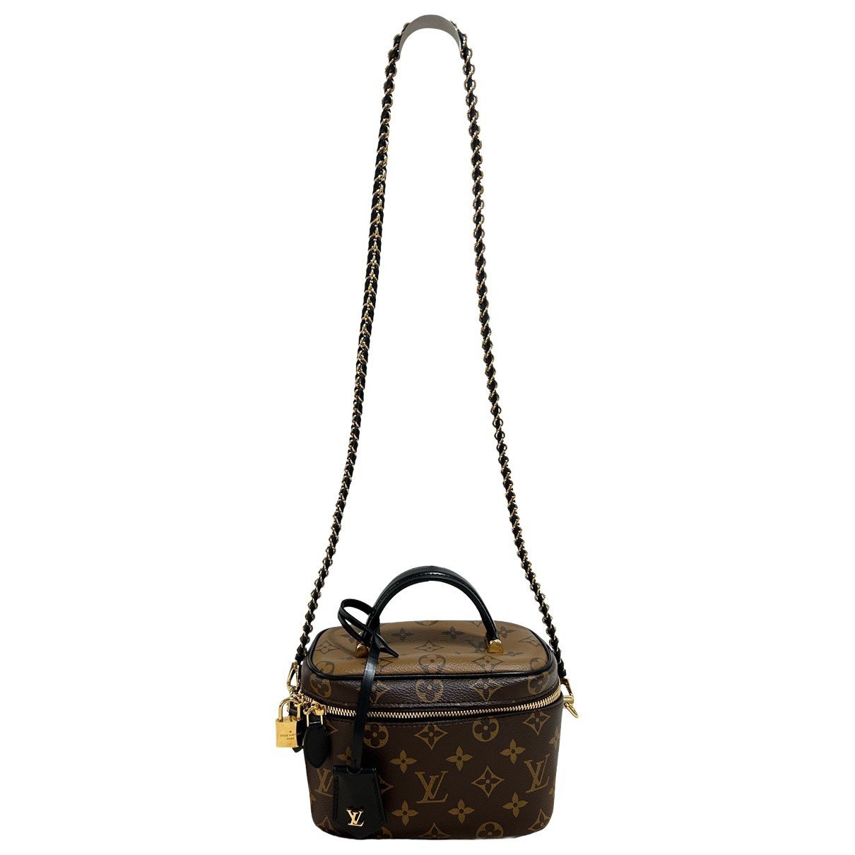Vanity leather handbag