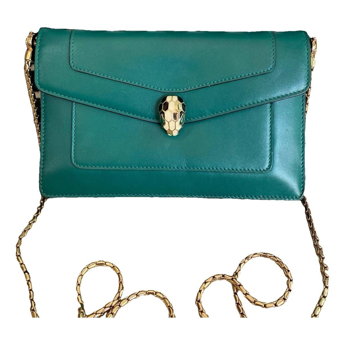 Serpenti leather handbag