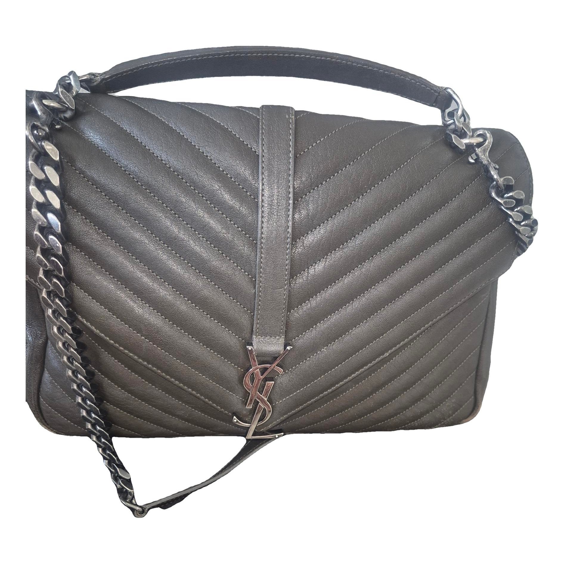 Collége monogramme leather handbag