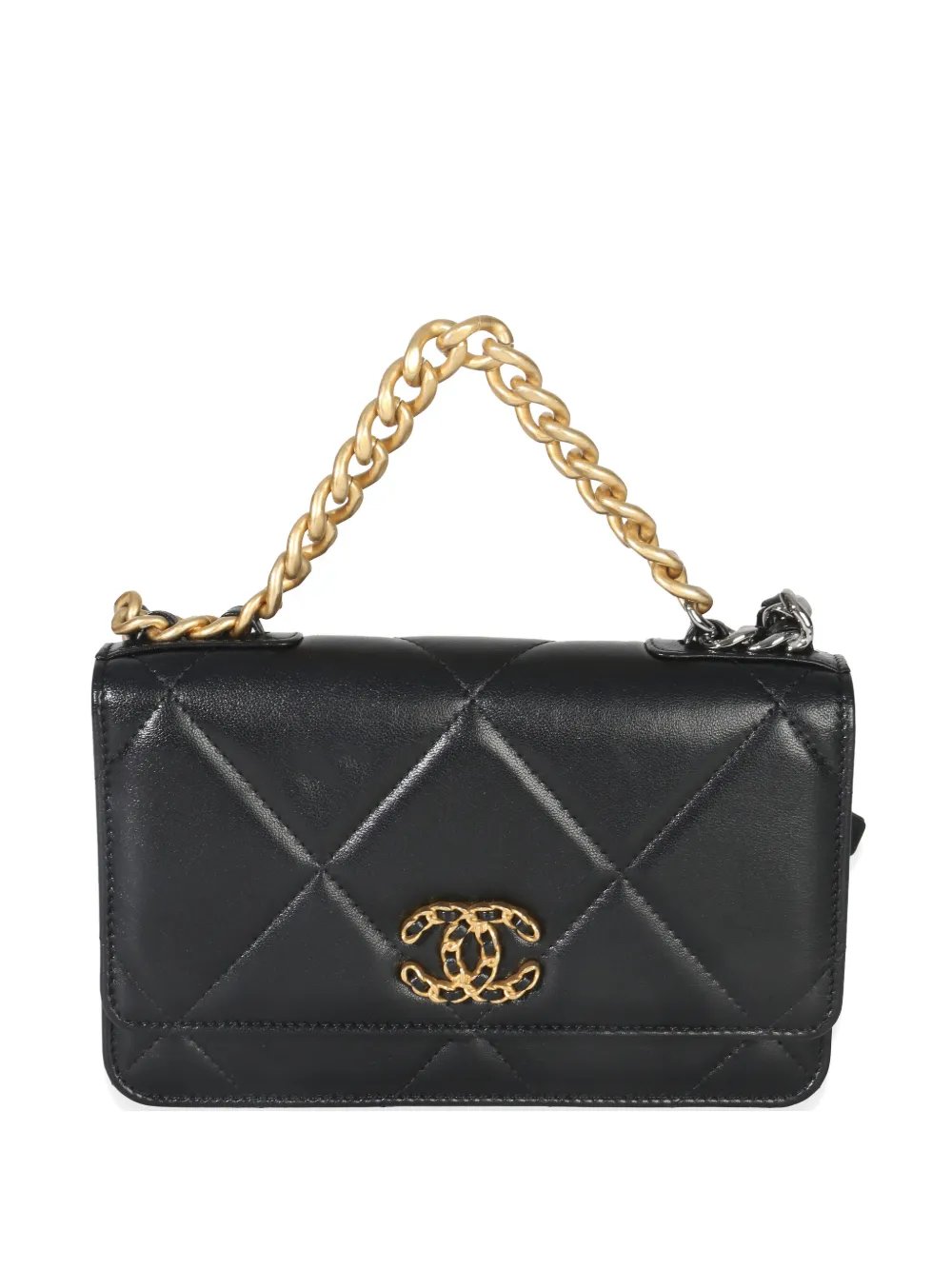 quilted Chanel 19 shoulder bag