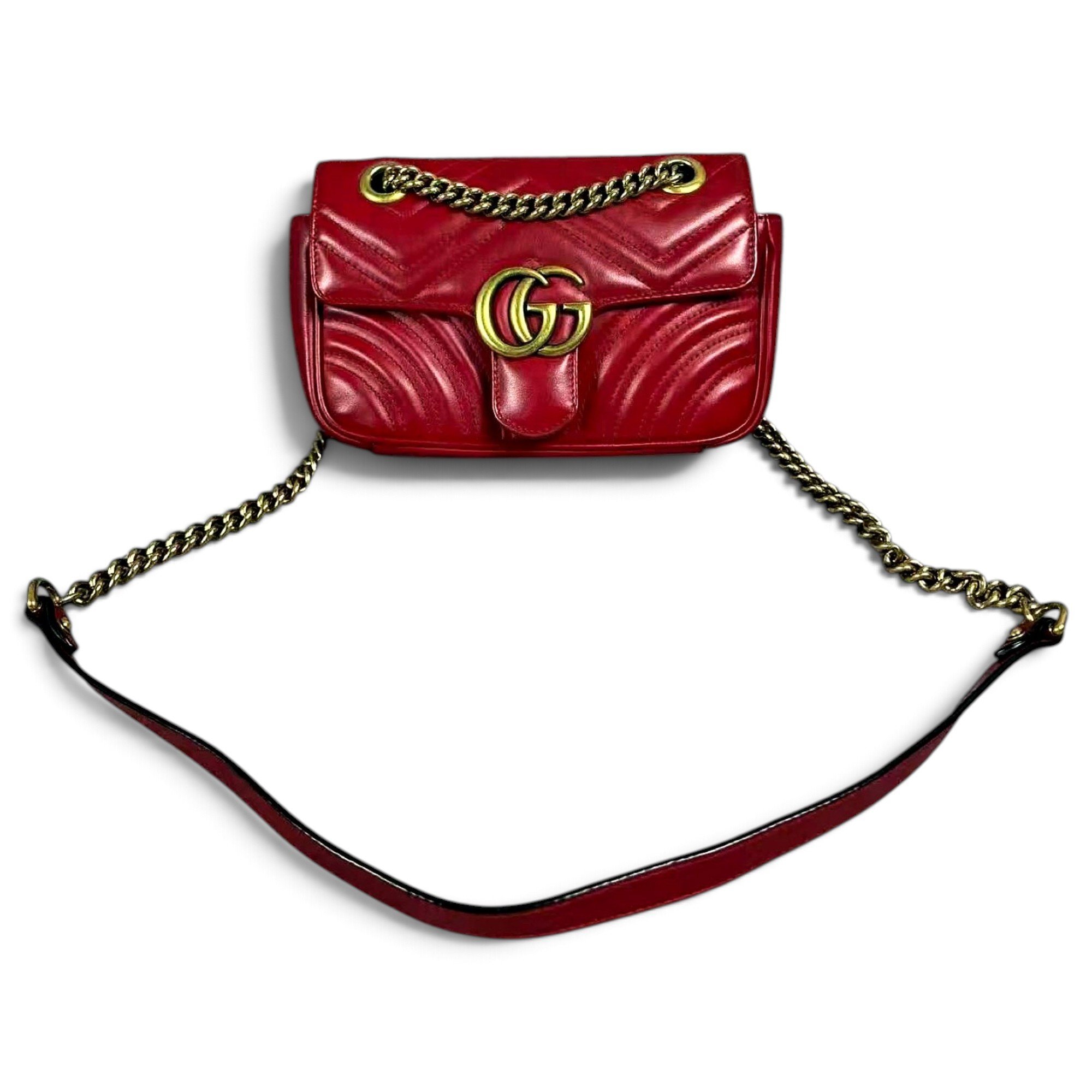 GG Marmont Flap leather handbag