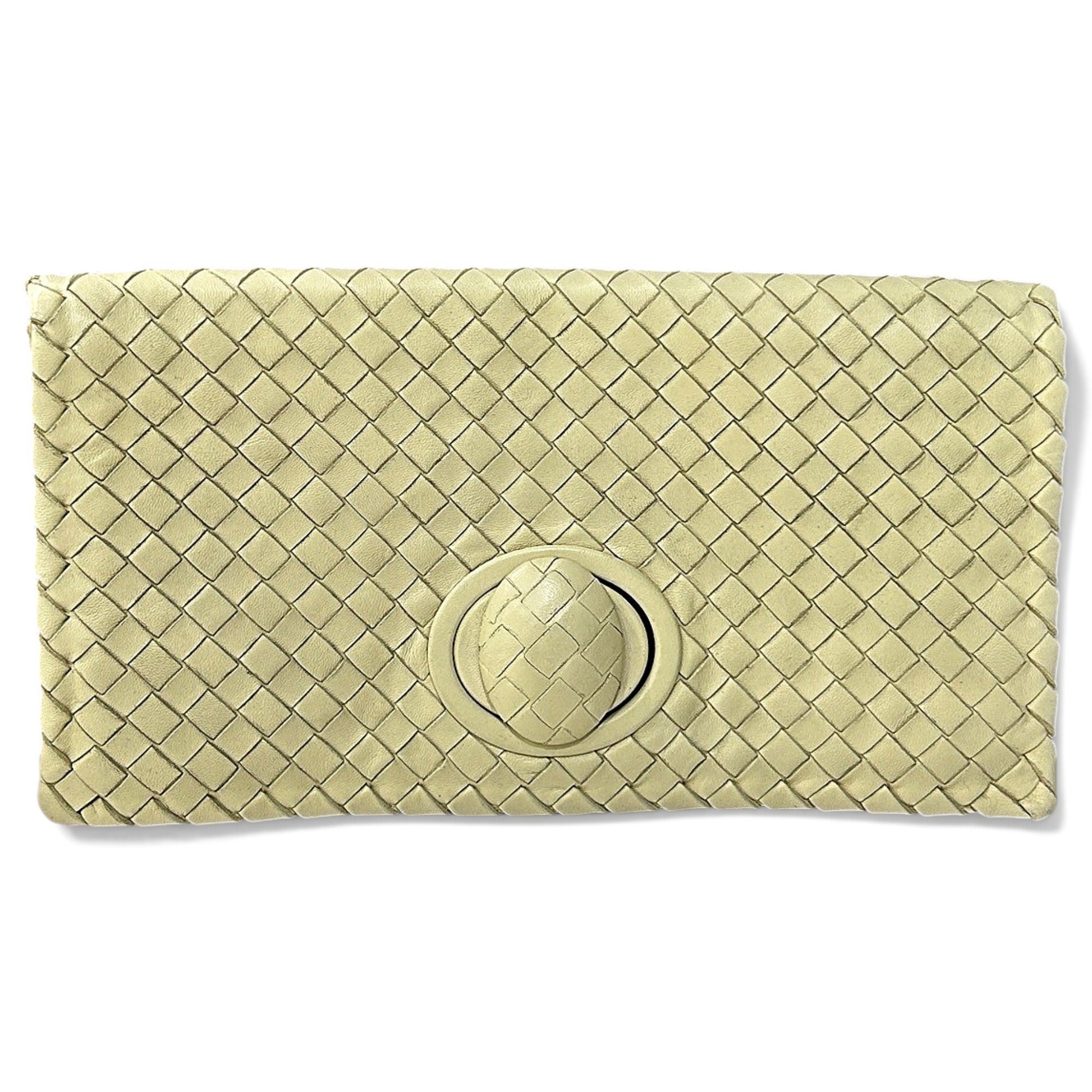 Leather clutch bag