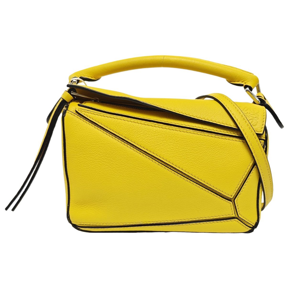 Puzzle leather mini bag