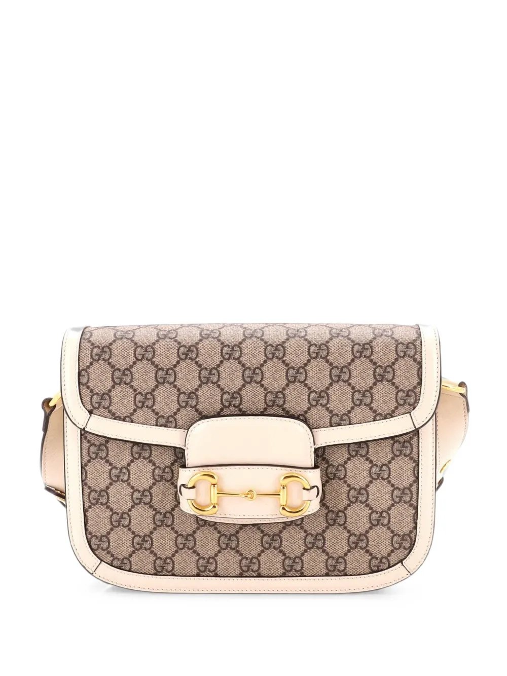Horsebit 1955 Shoulder Bag GG Coated Canvas with Leather Small crossbody bag