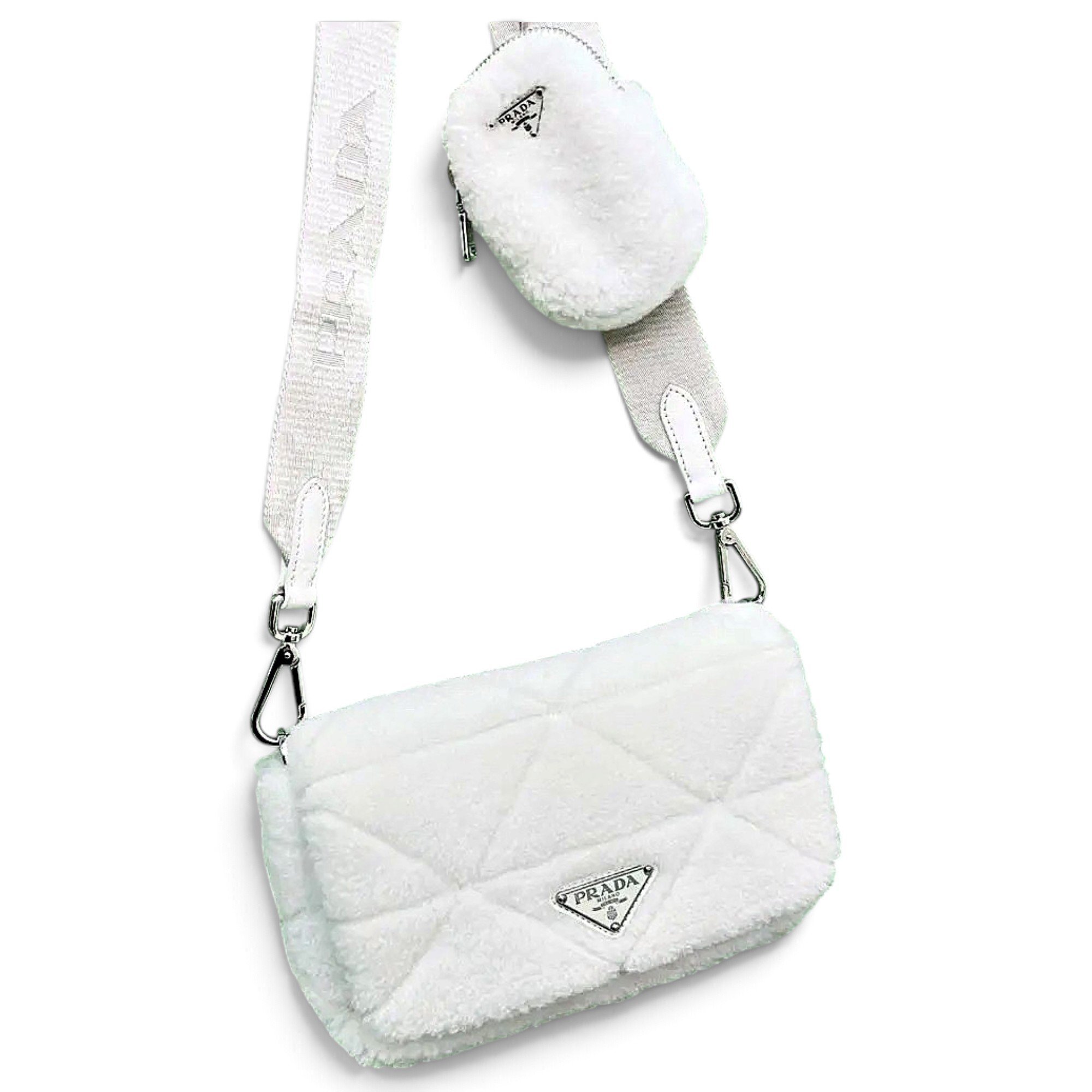 Prada Pocket wool handbag