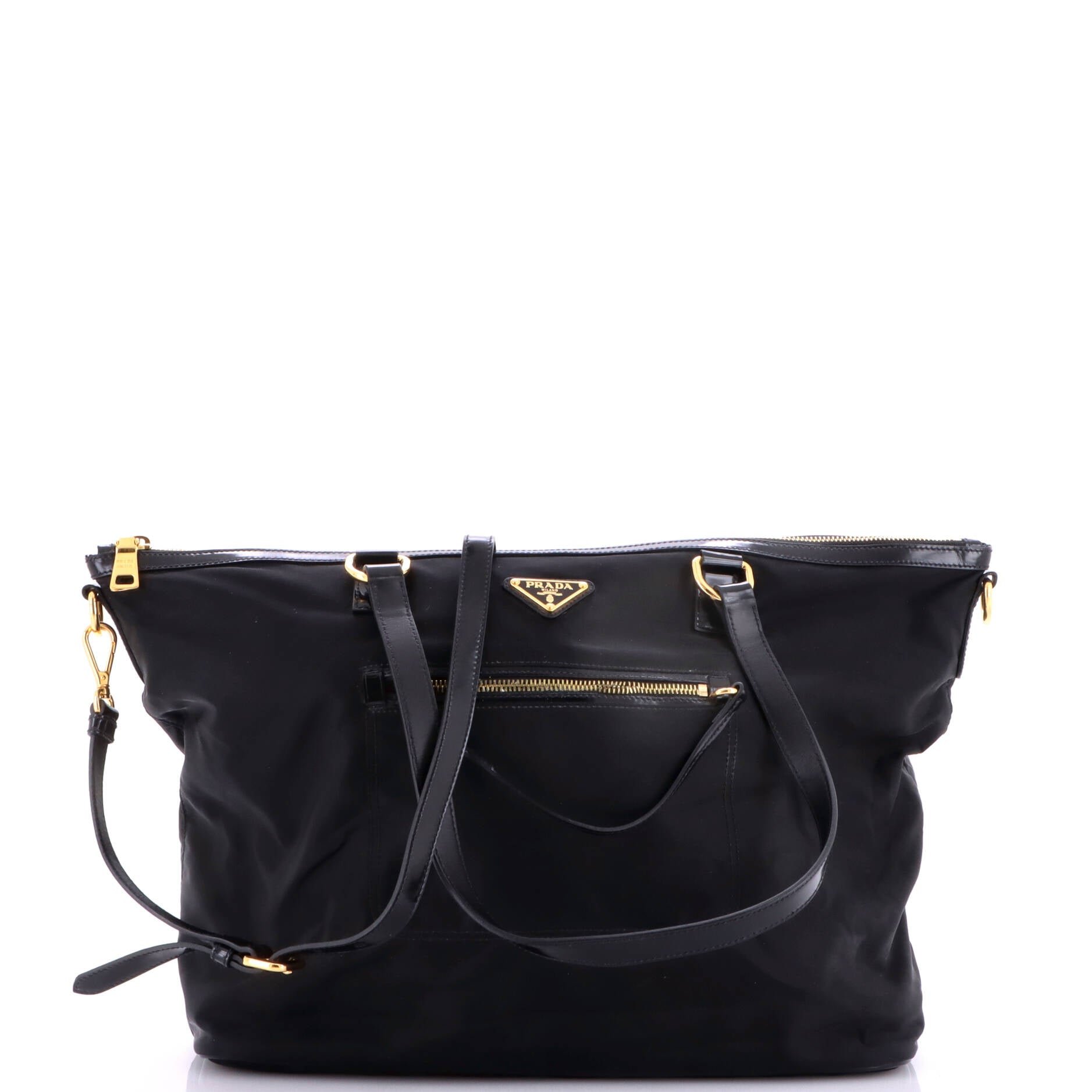 Convertible Front Pocket Tote Tessuto Medium