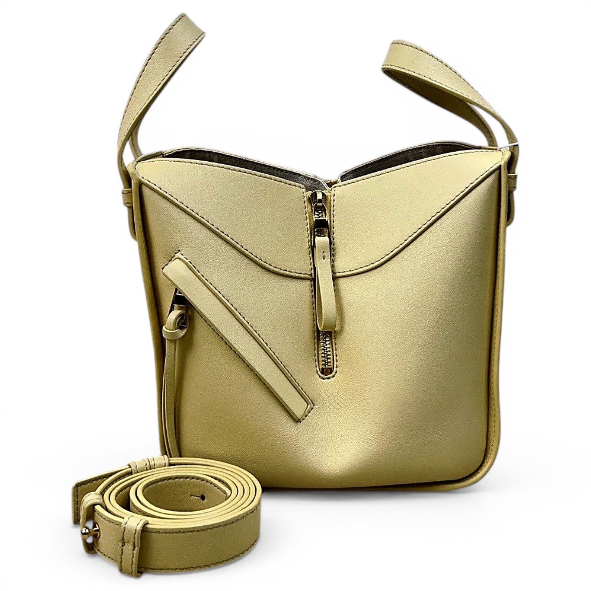Hammock leather handbag
