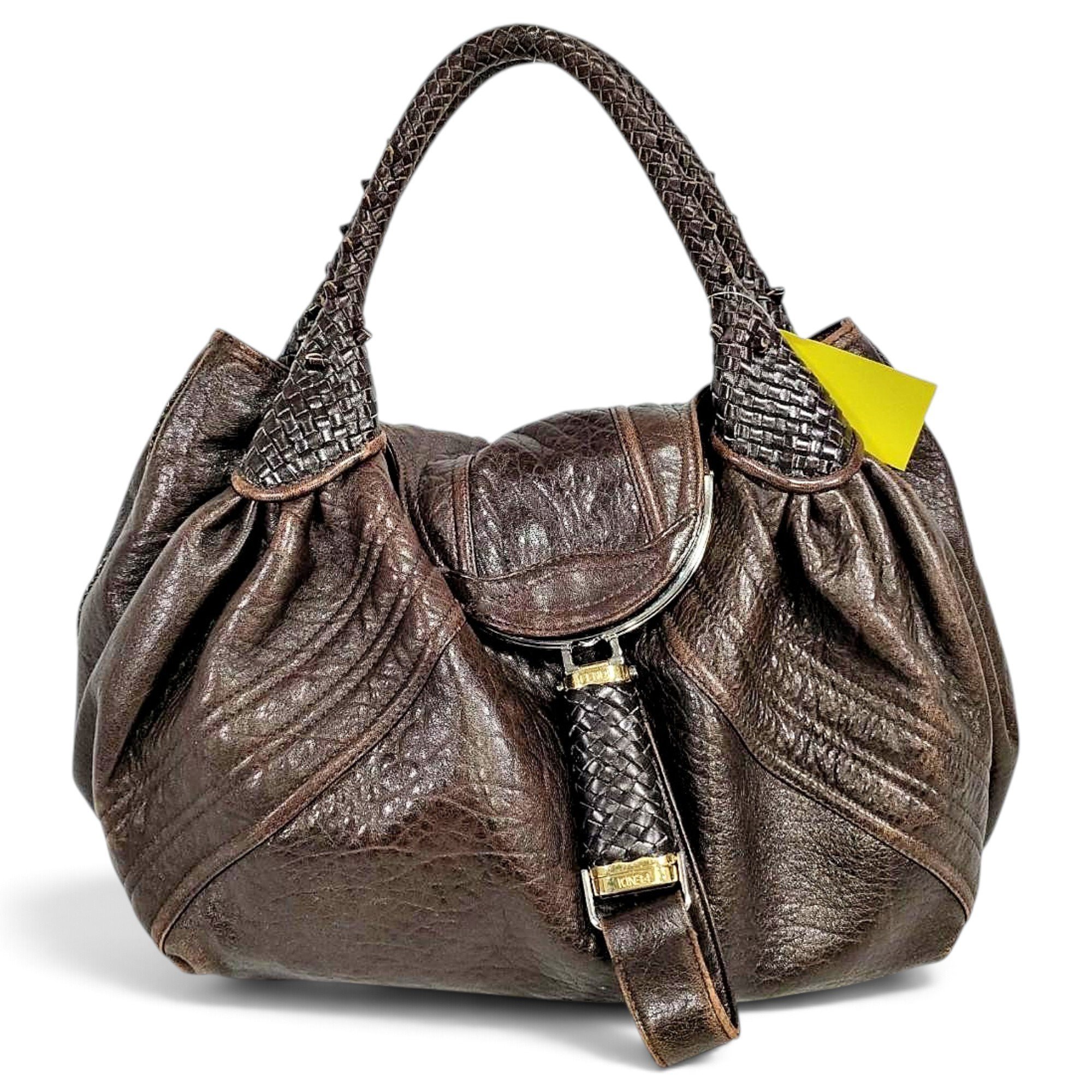 Spy leather handbag