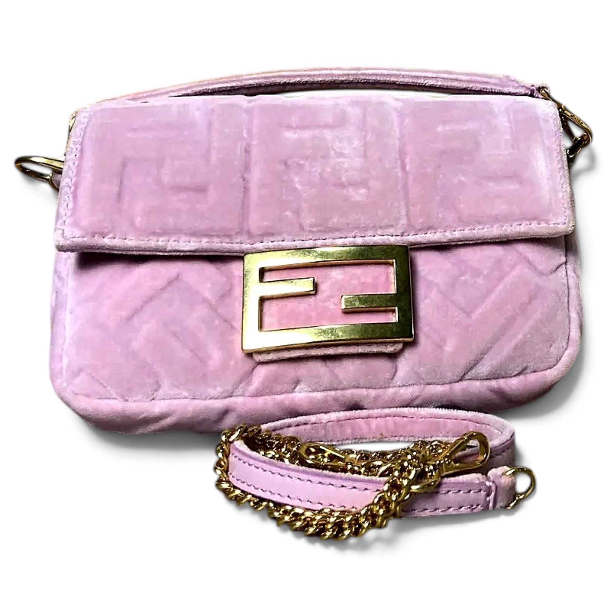 Baguette velvet handbag