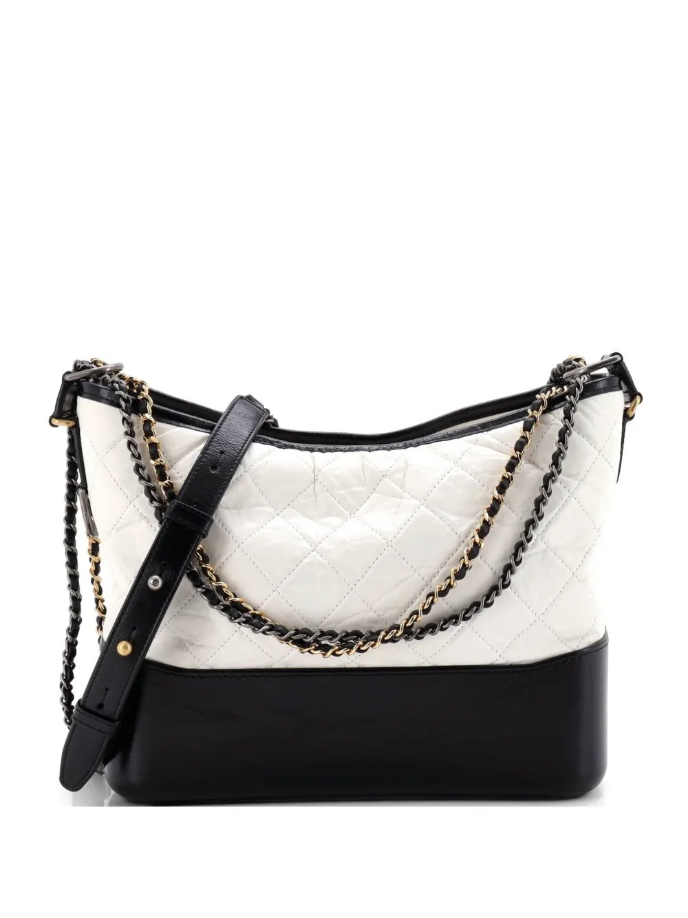 Gabrielle Quilted Aged Calfskin Medium hobo bag