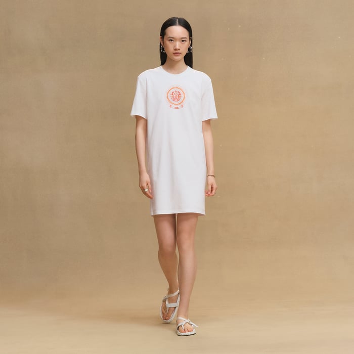 Blanc "Mors a Jouets" T-shirt Dress