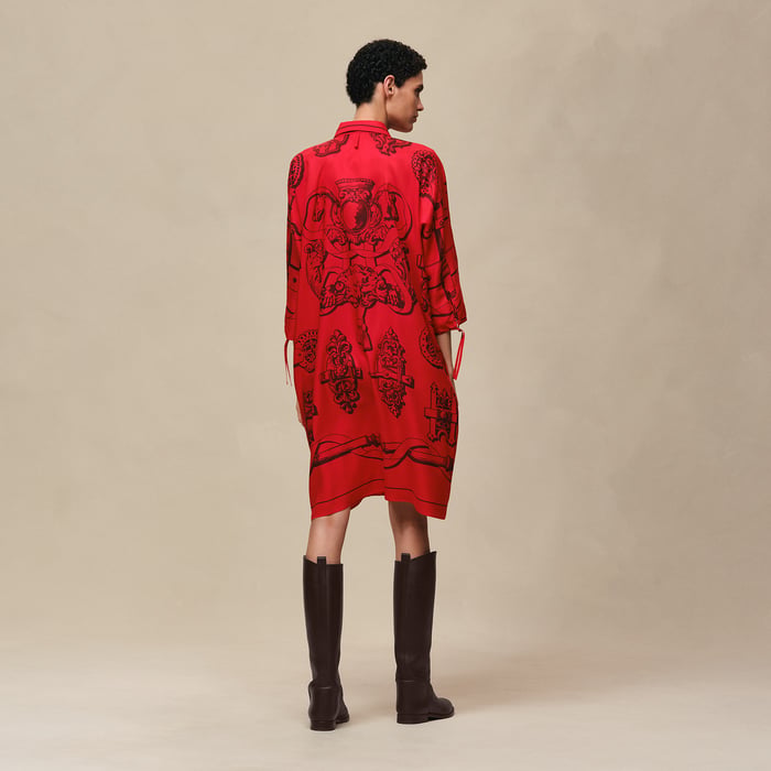 Rouge Amazone "Ferronnerie Remix" Shirt Dress