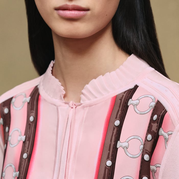 Rose Grenade "Aux Champs Remix" Buttoned Twillaine Blouse