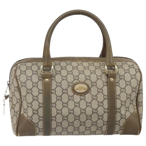 Boston leather bowling bag