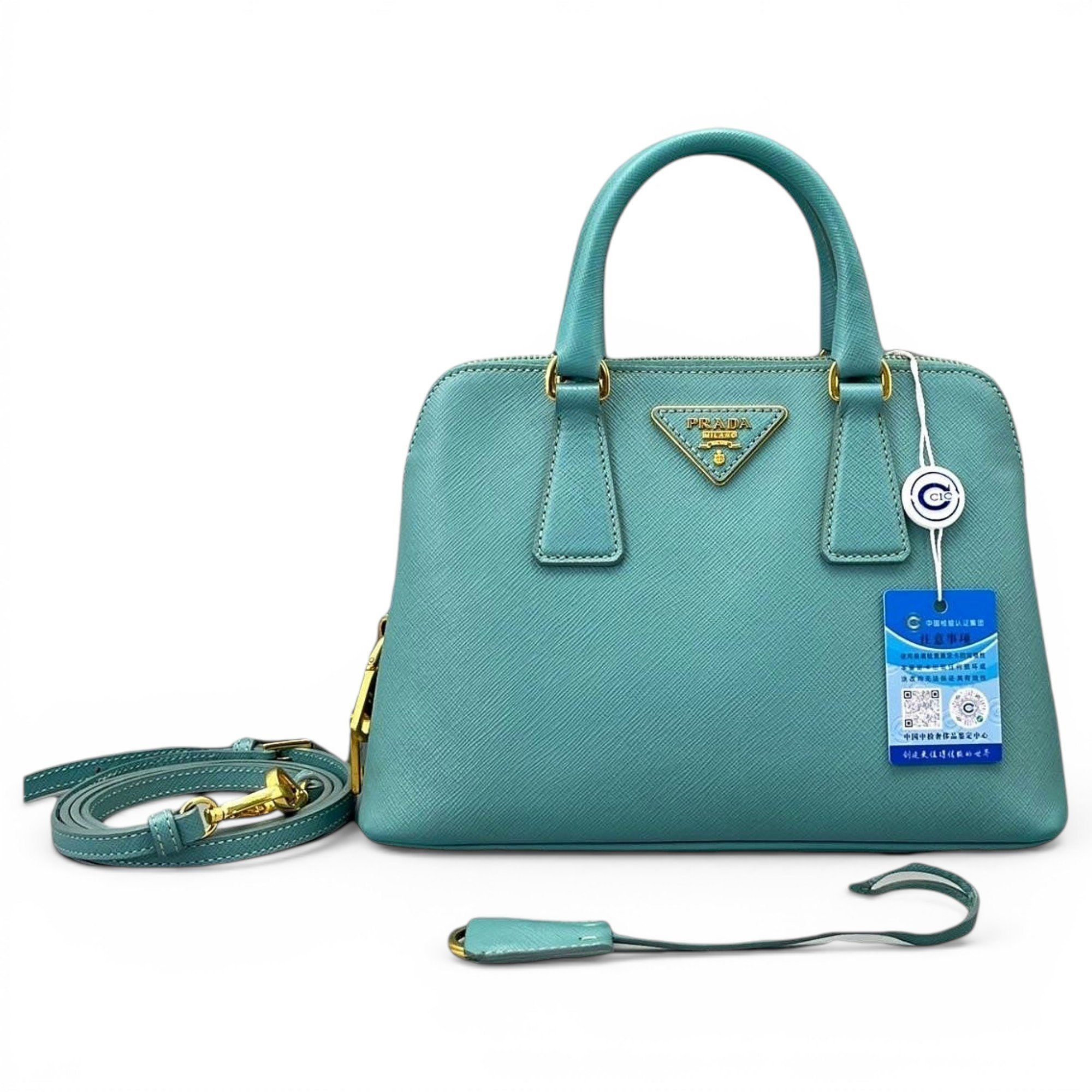Promenade leather handbag