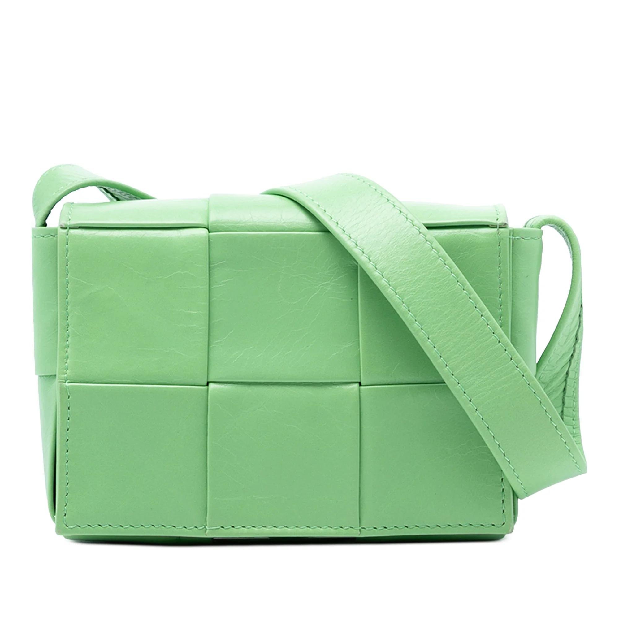 Cassette leather handbag