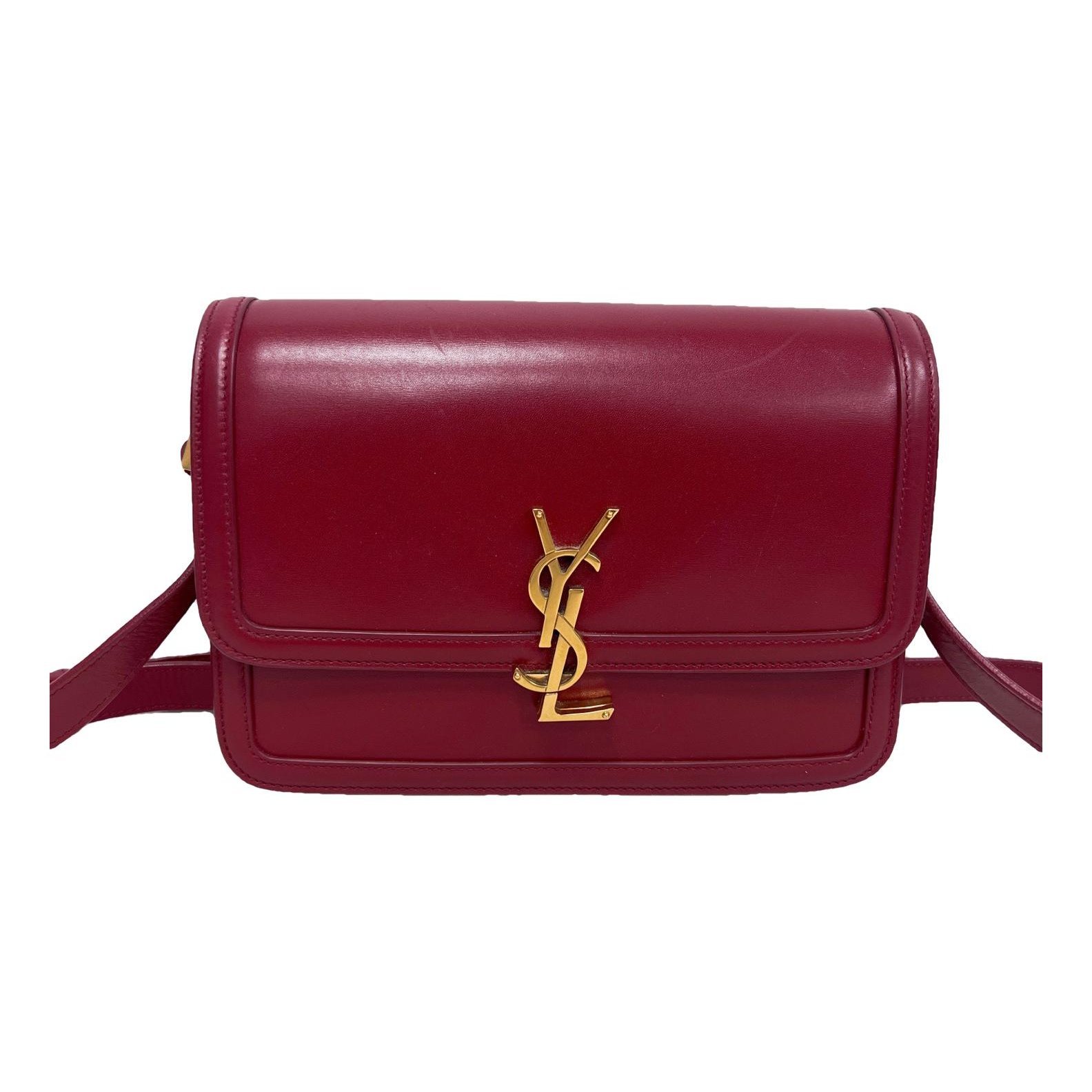 Solférino leather handbag