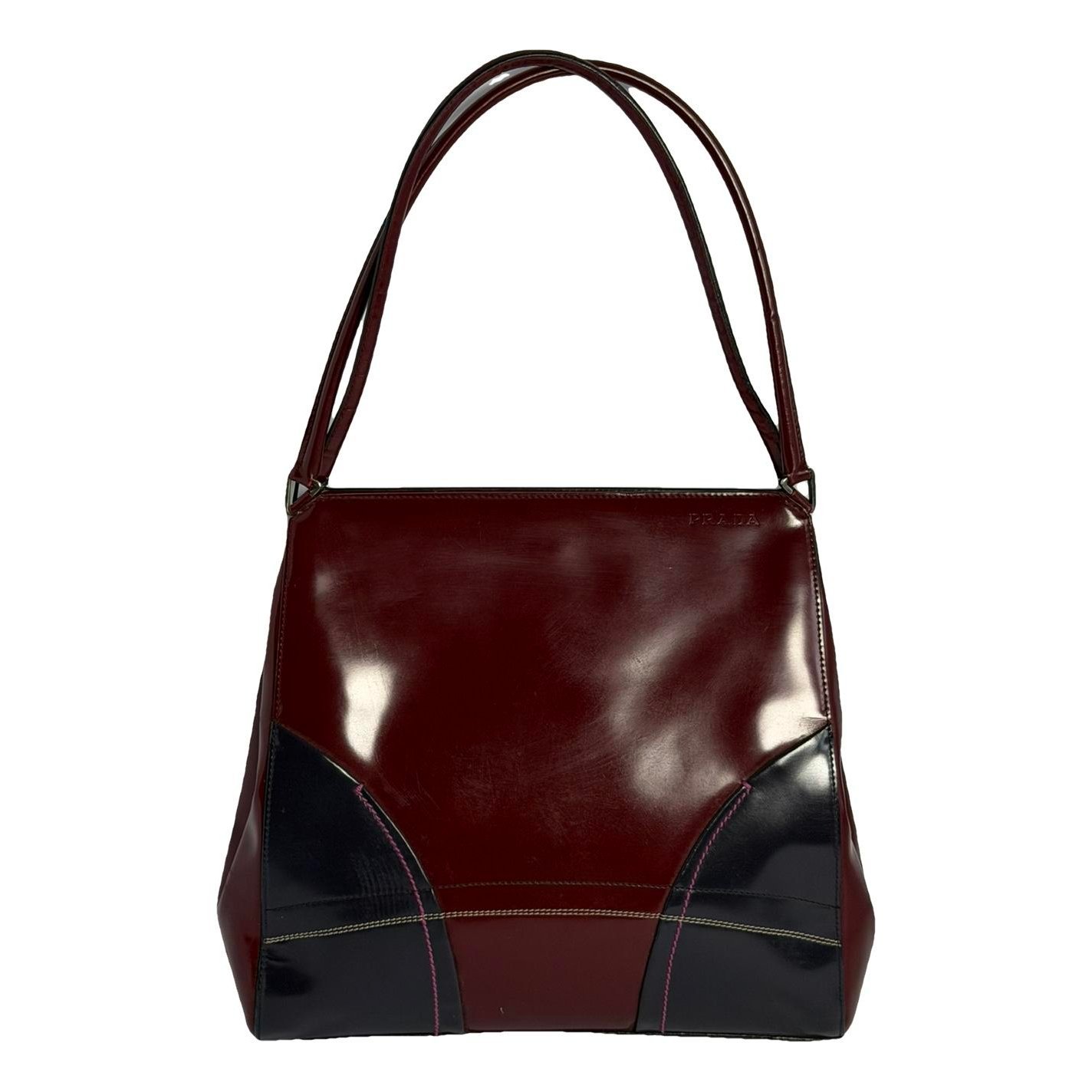 Patent leather handbag