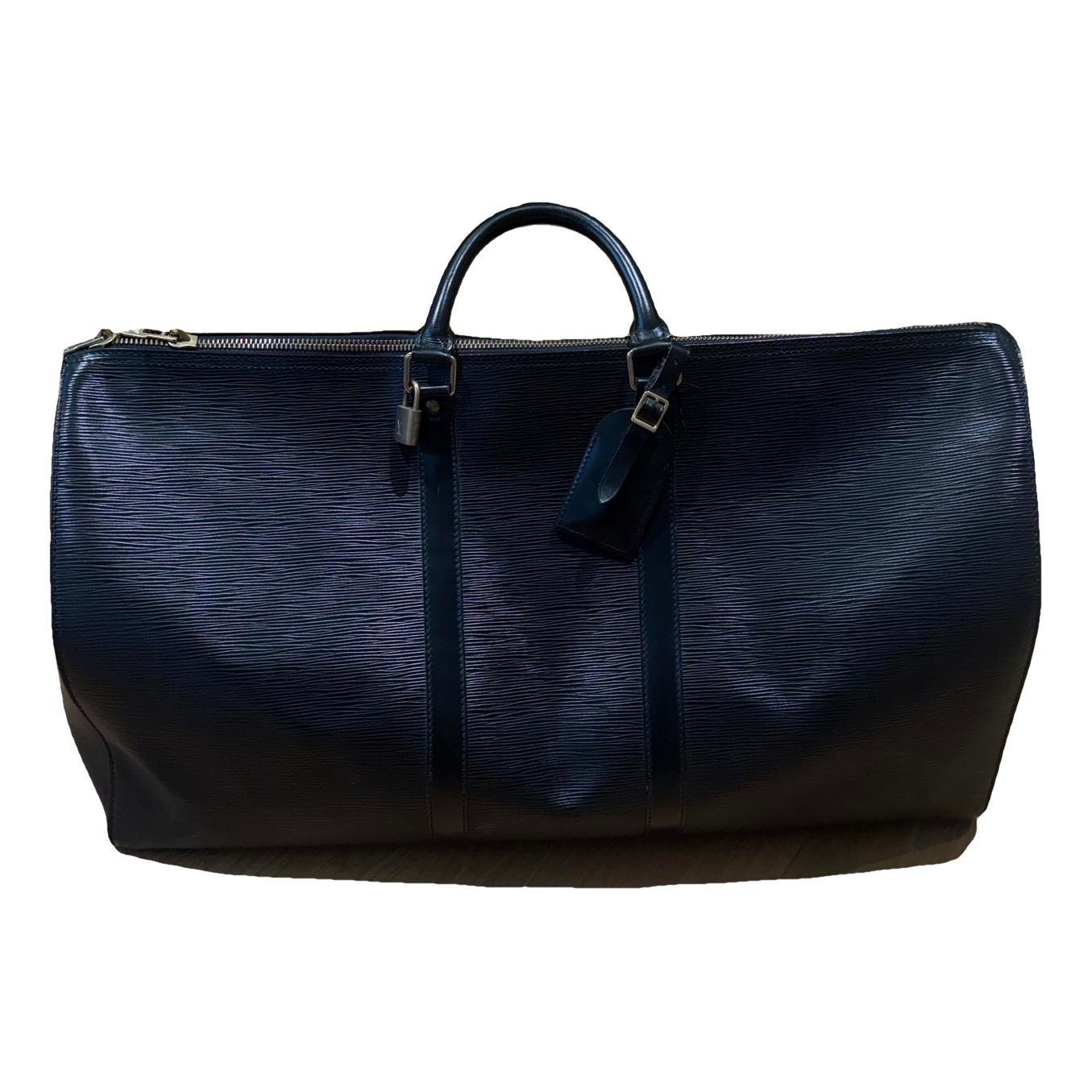 Keepall leather travel bag