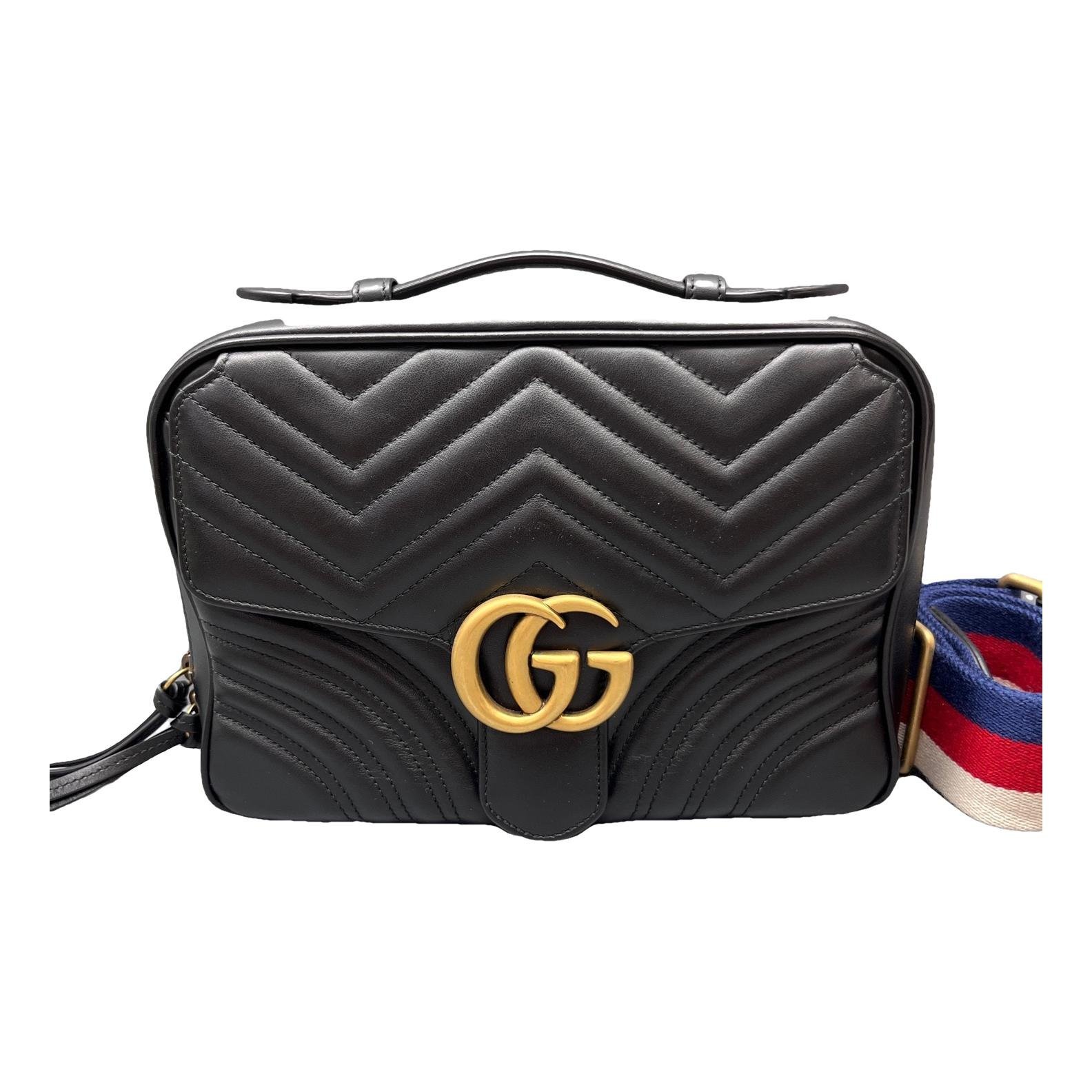 GG Marmont Flap leather handbag