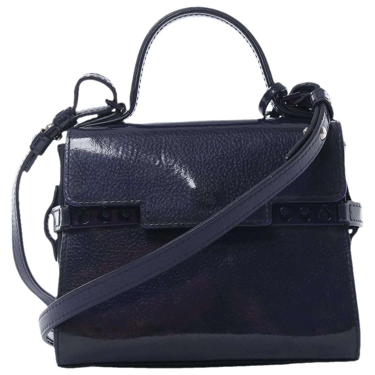 Delvaux Tempête patent leather crossbody bag