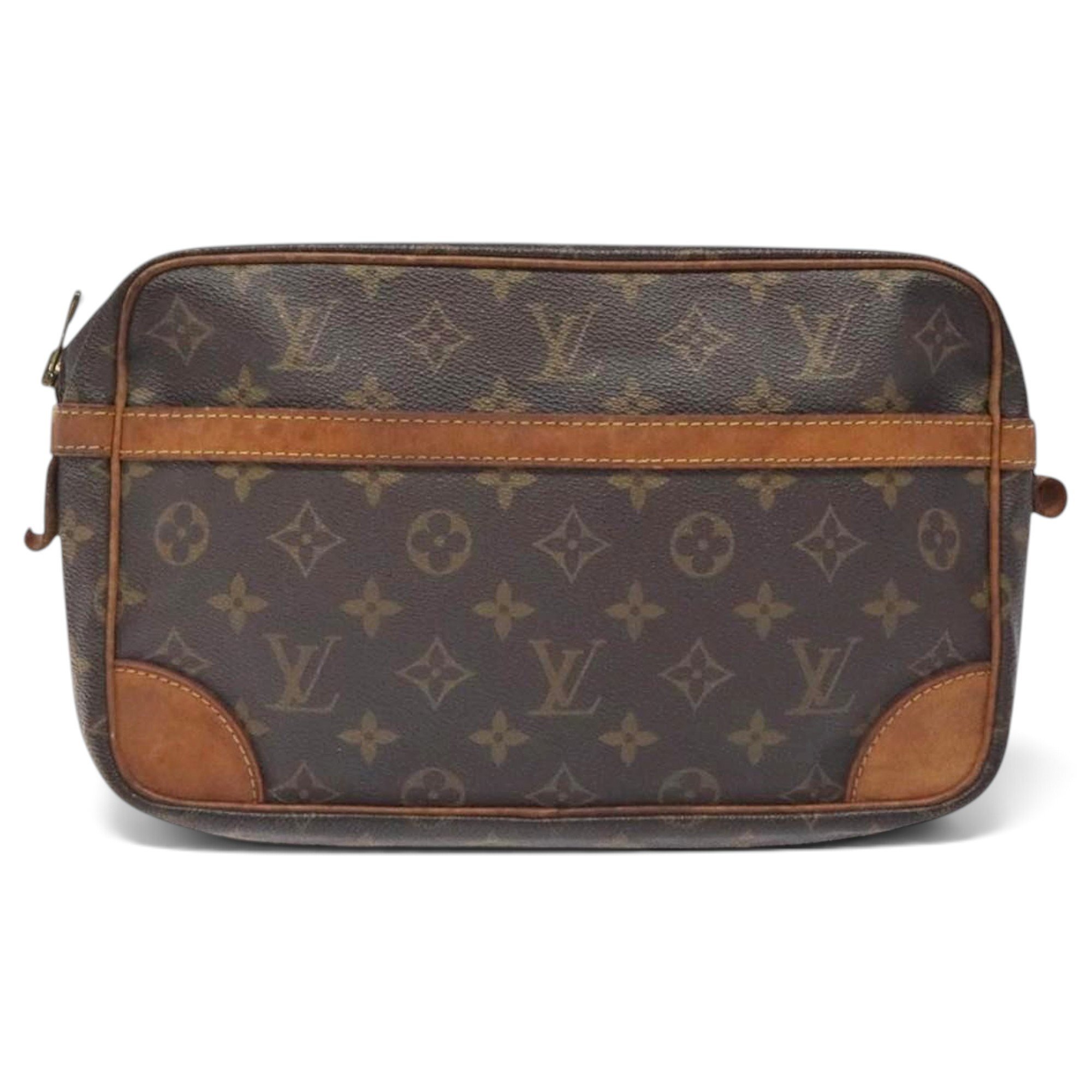 Leather clutch bag