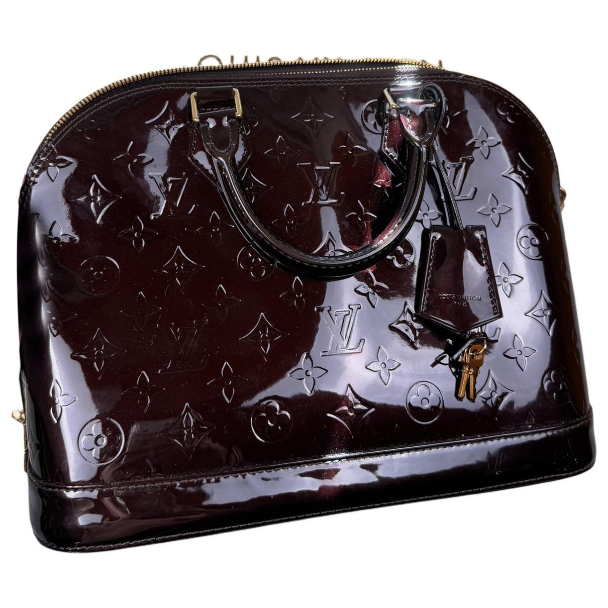 Alma patent leather handbag