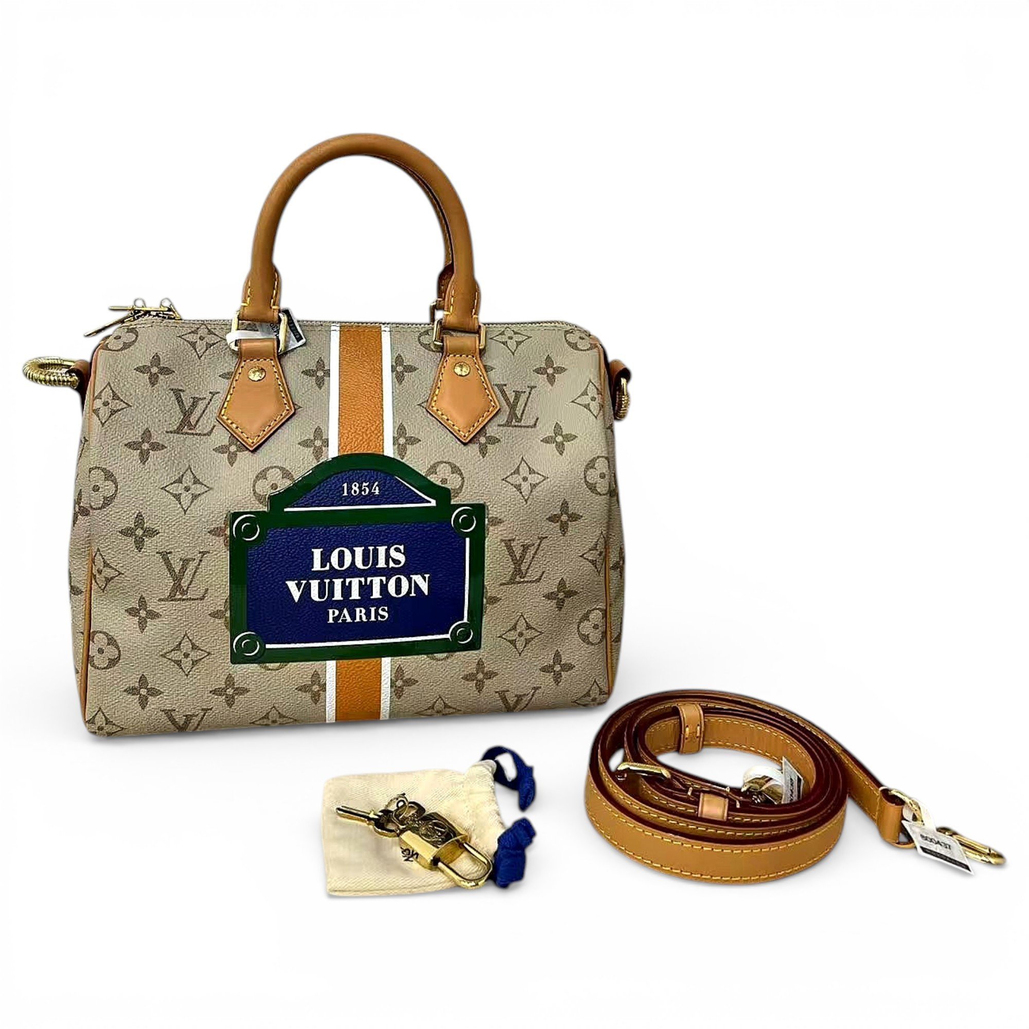 Speedy leather handbag