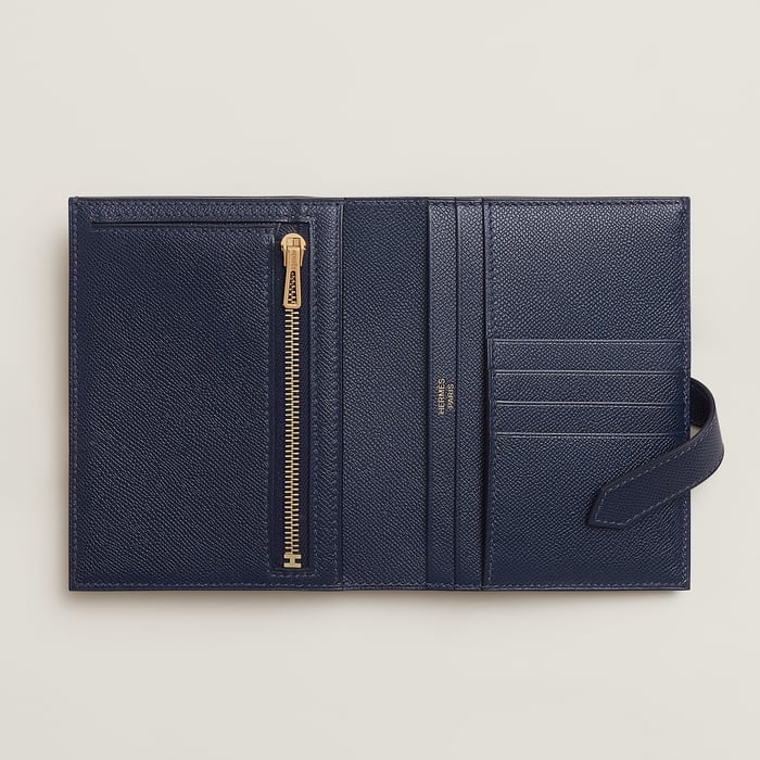 Bleu Nuit Bearn Compact Wallet