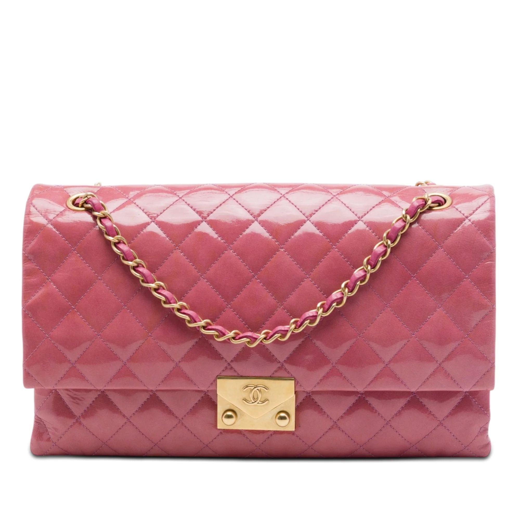 Patent leather handbag