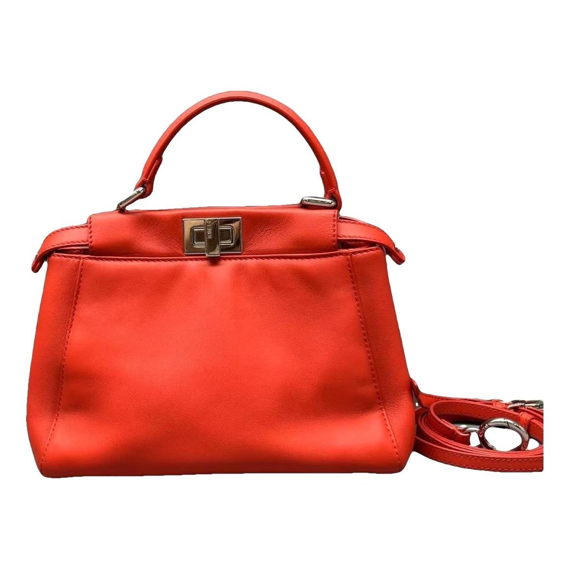 Peekaboo leather handbag