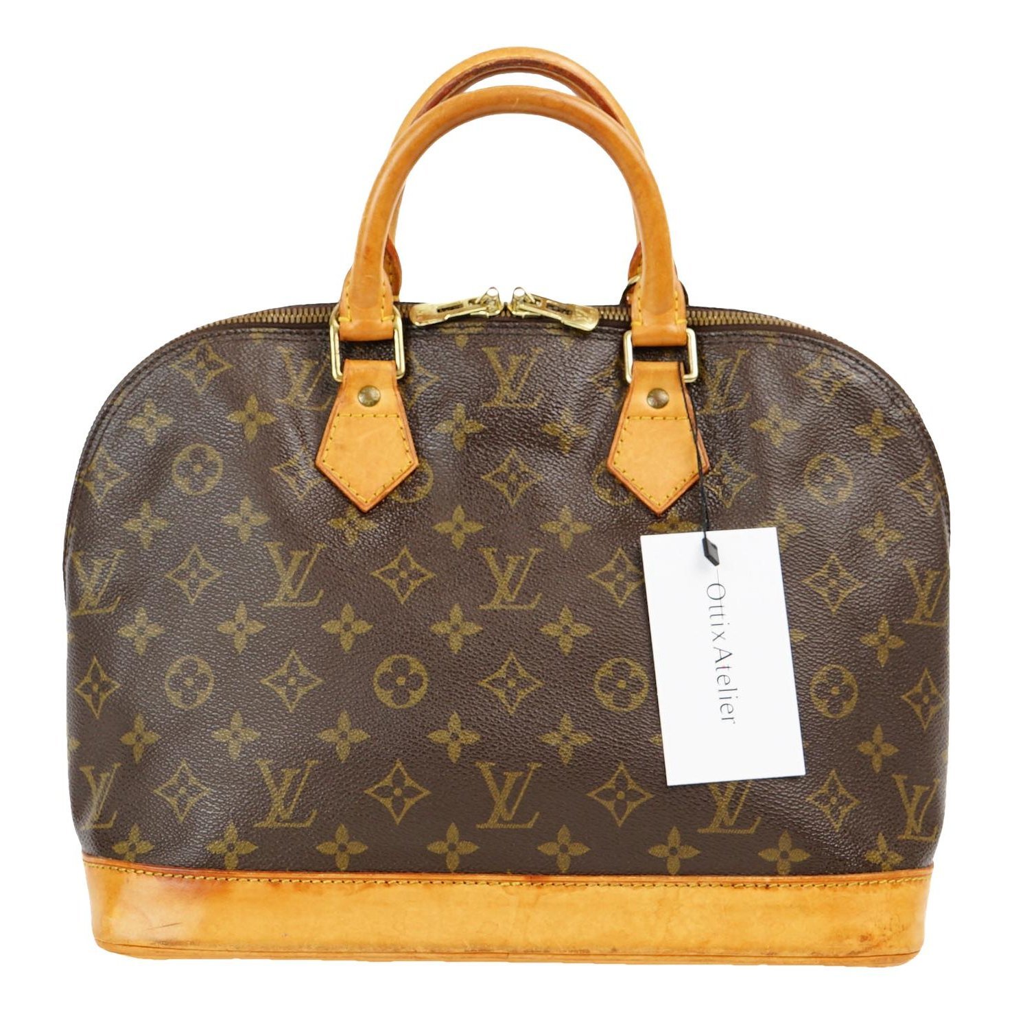 Louis Vuitton Alma leather handbag
