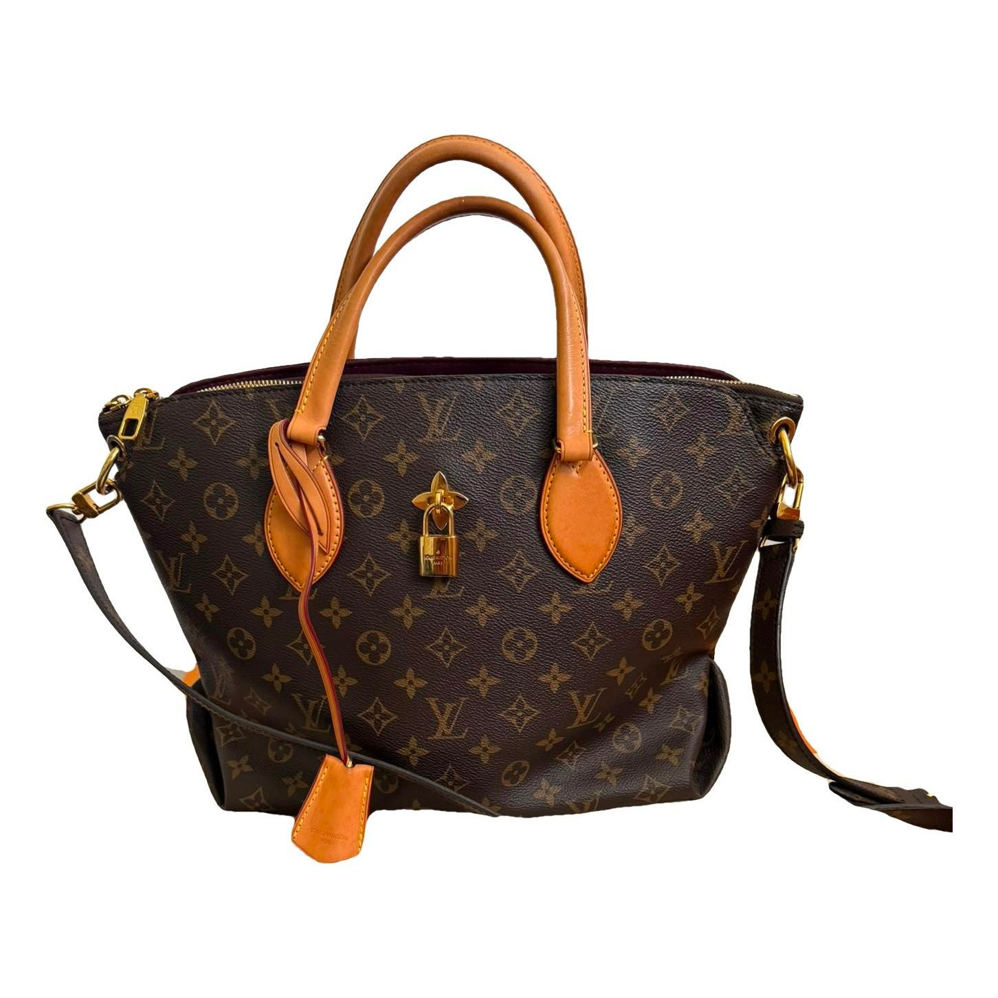 Flower Tote leather tote
