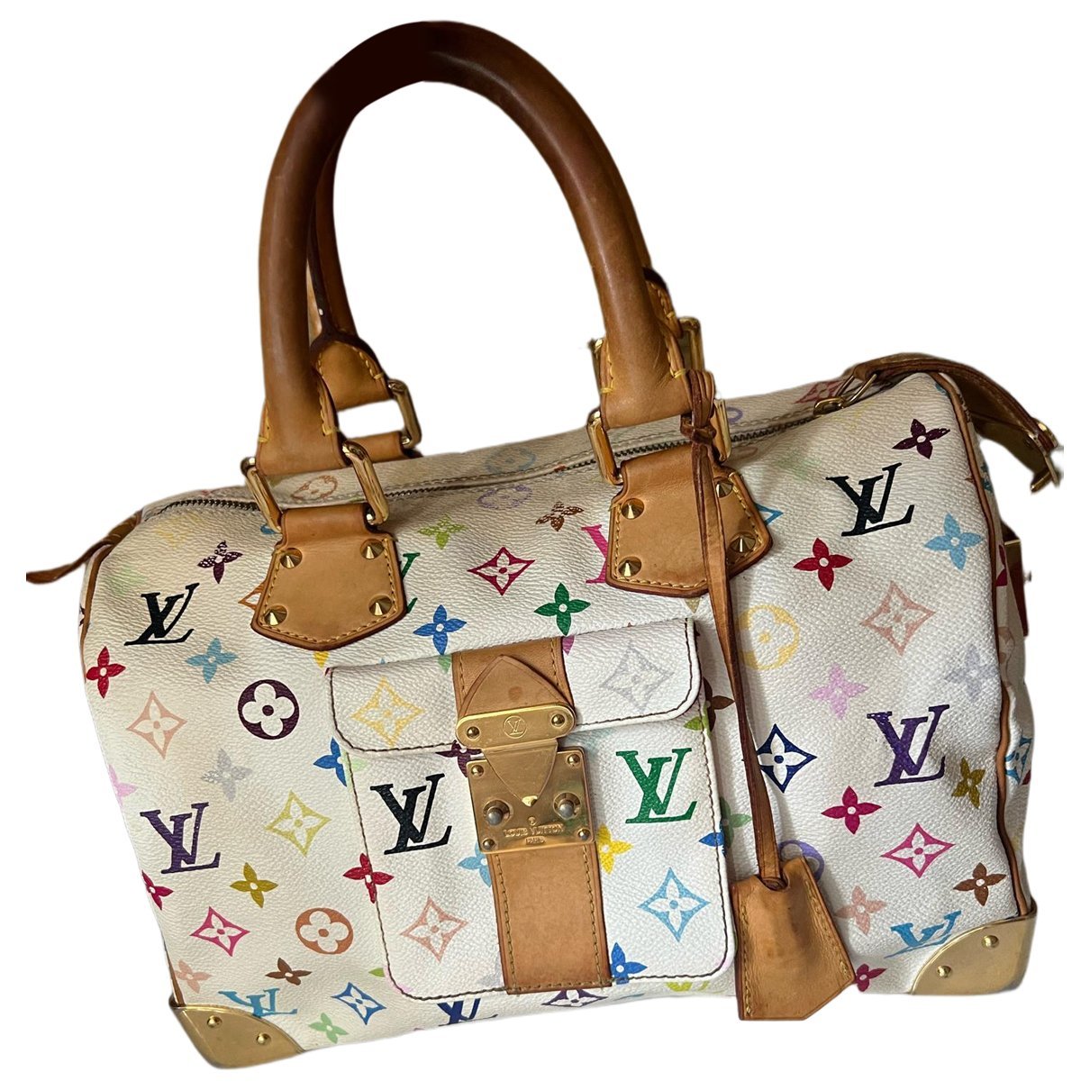 Speedy leather handbag