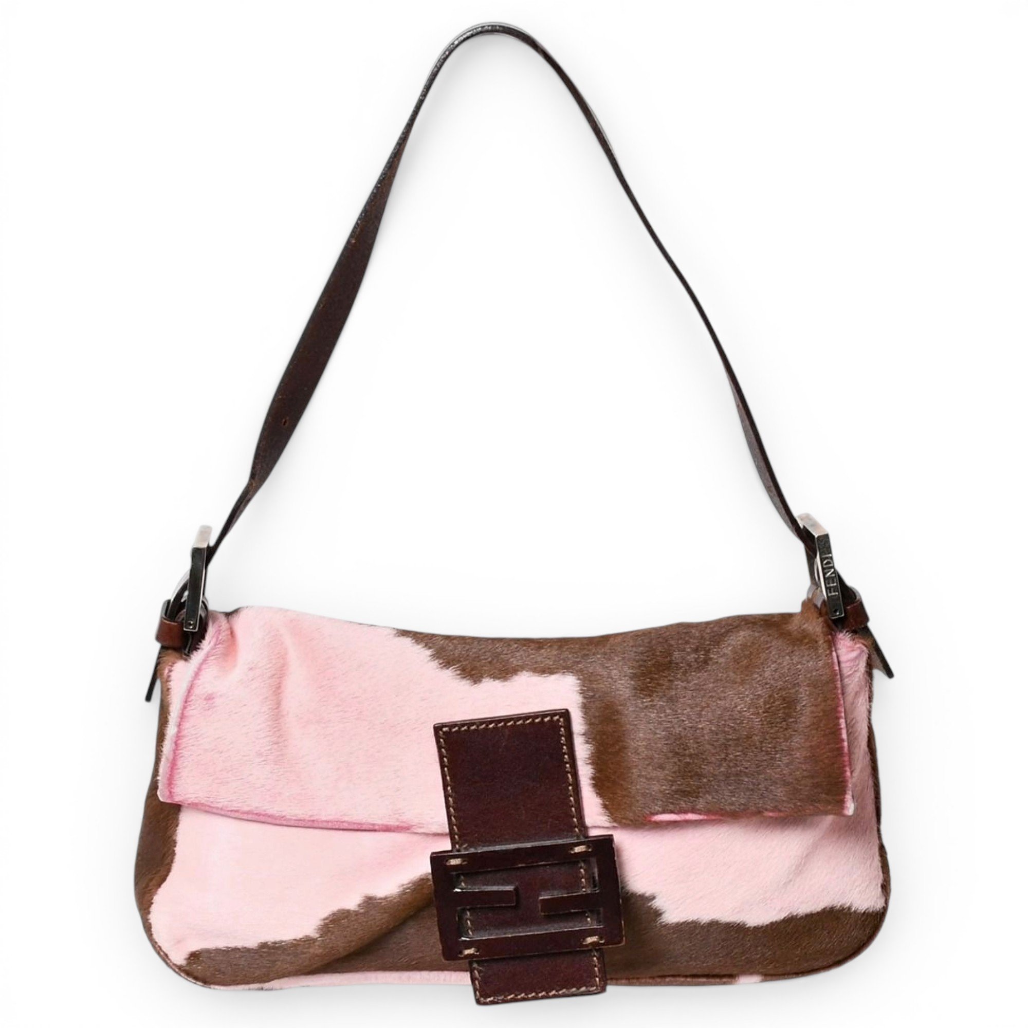 Baguette leather handbag