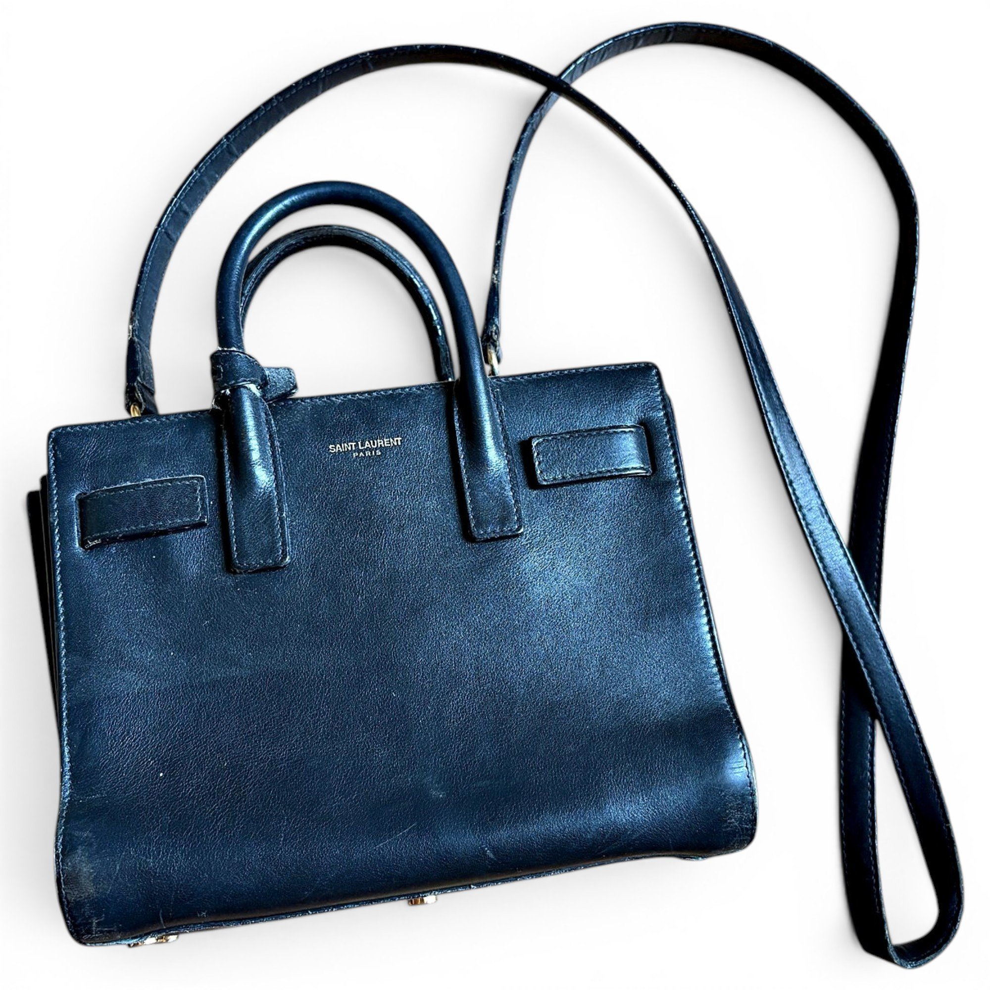 Saint Laurent Sac de Jour leather handbag