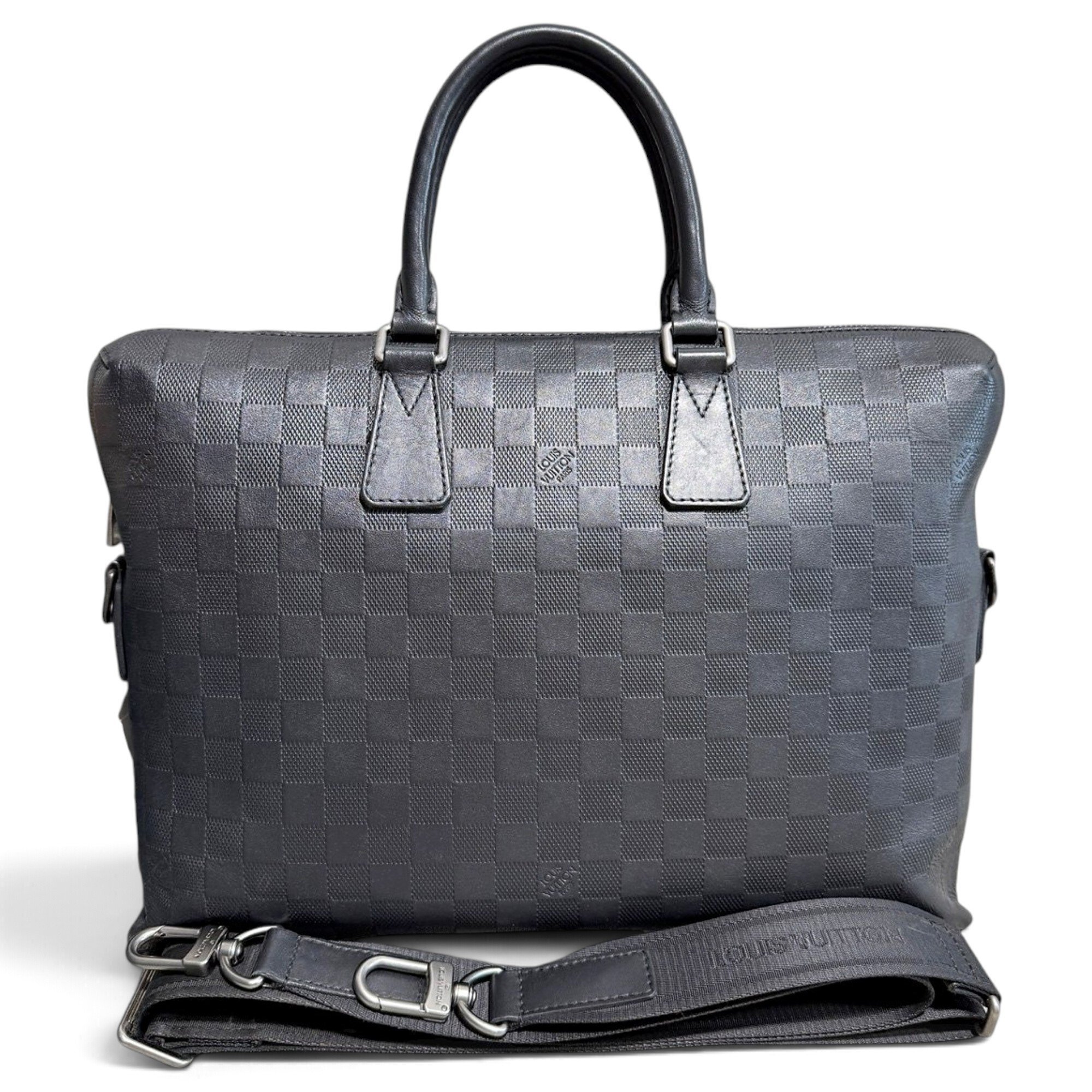 Porte Documents Voyage leather handbag