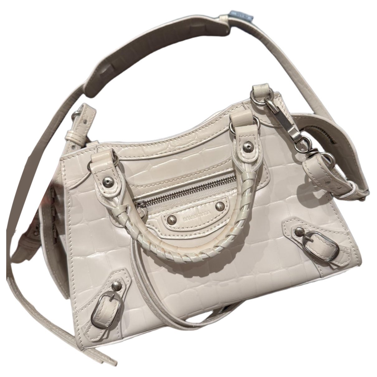 City leather handbag