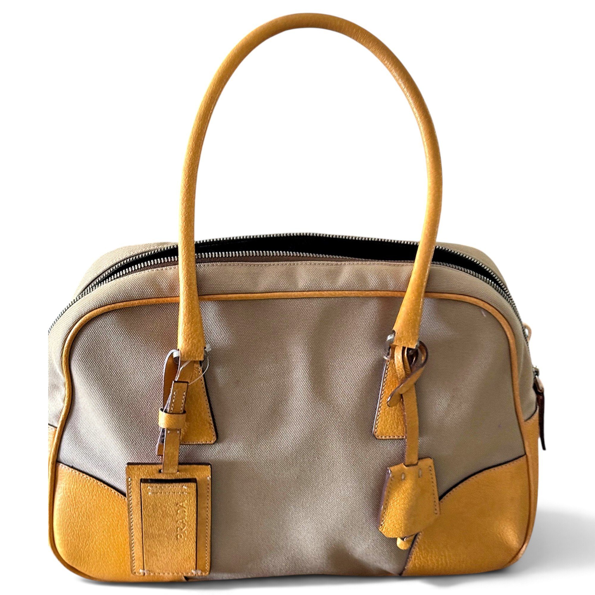 Leather bowling bag