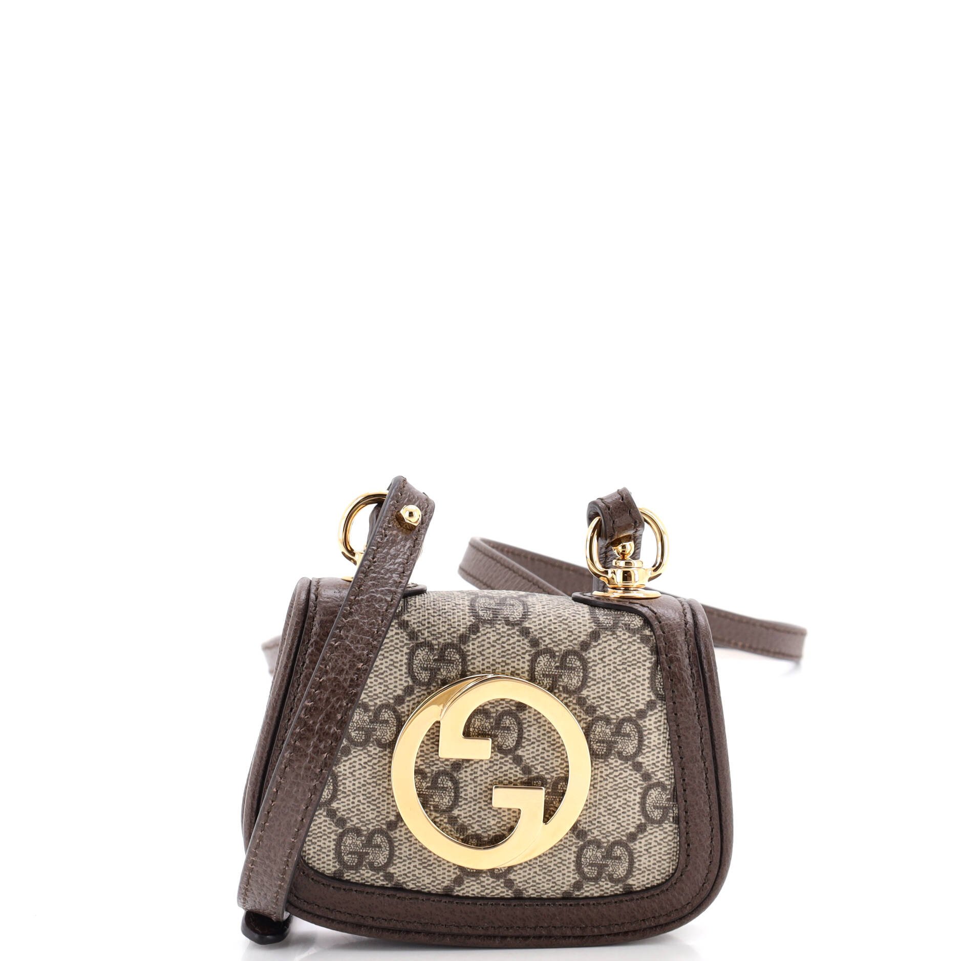 Blondie NM Card Case Wallet with Strap GG Coated Canvas