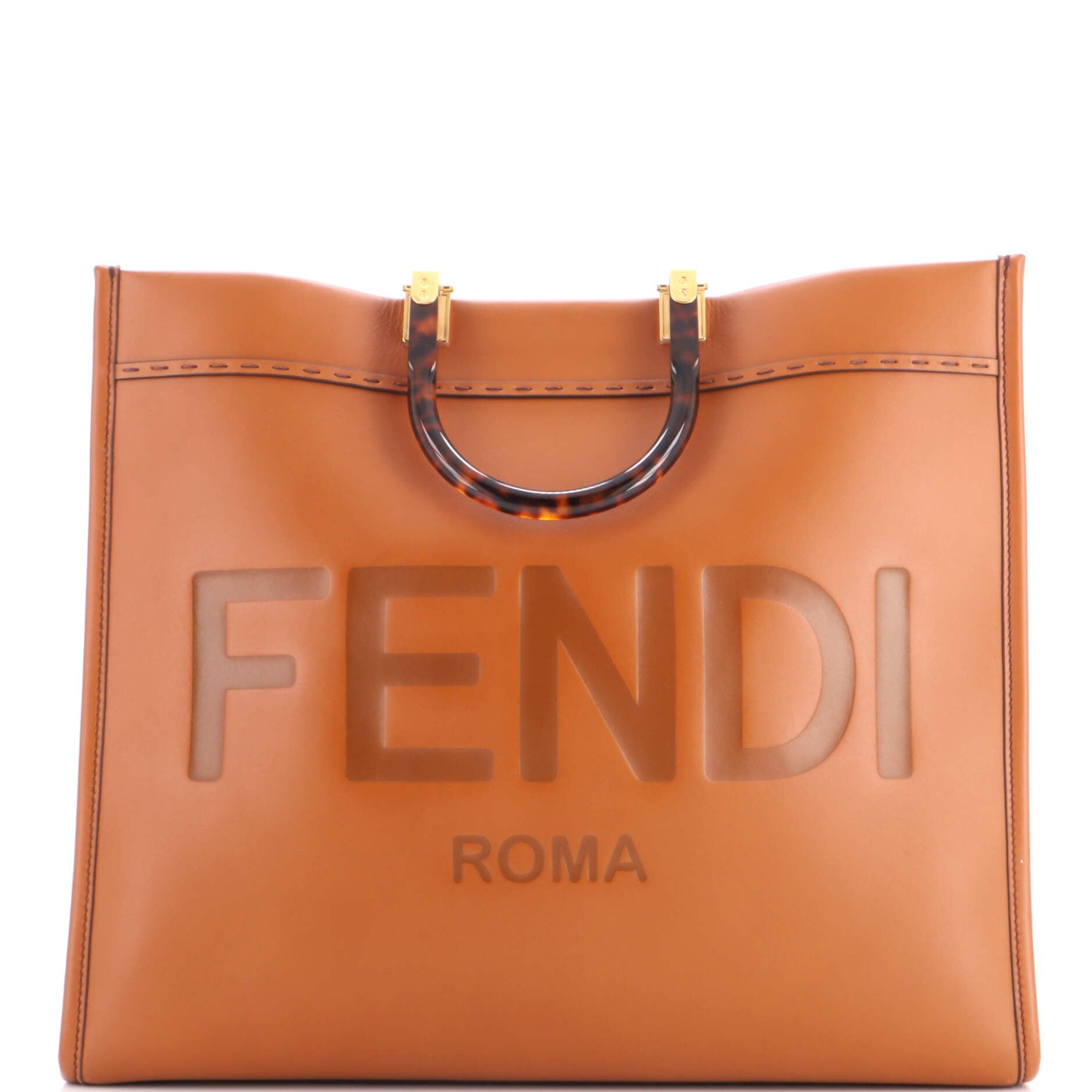 Sunshine Shopper Tote Leather Large