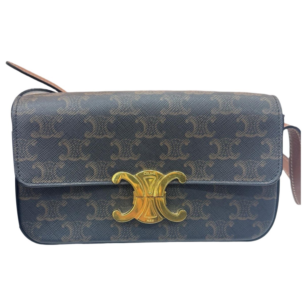 Triomphe leather handbag