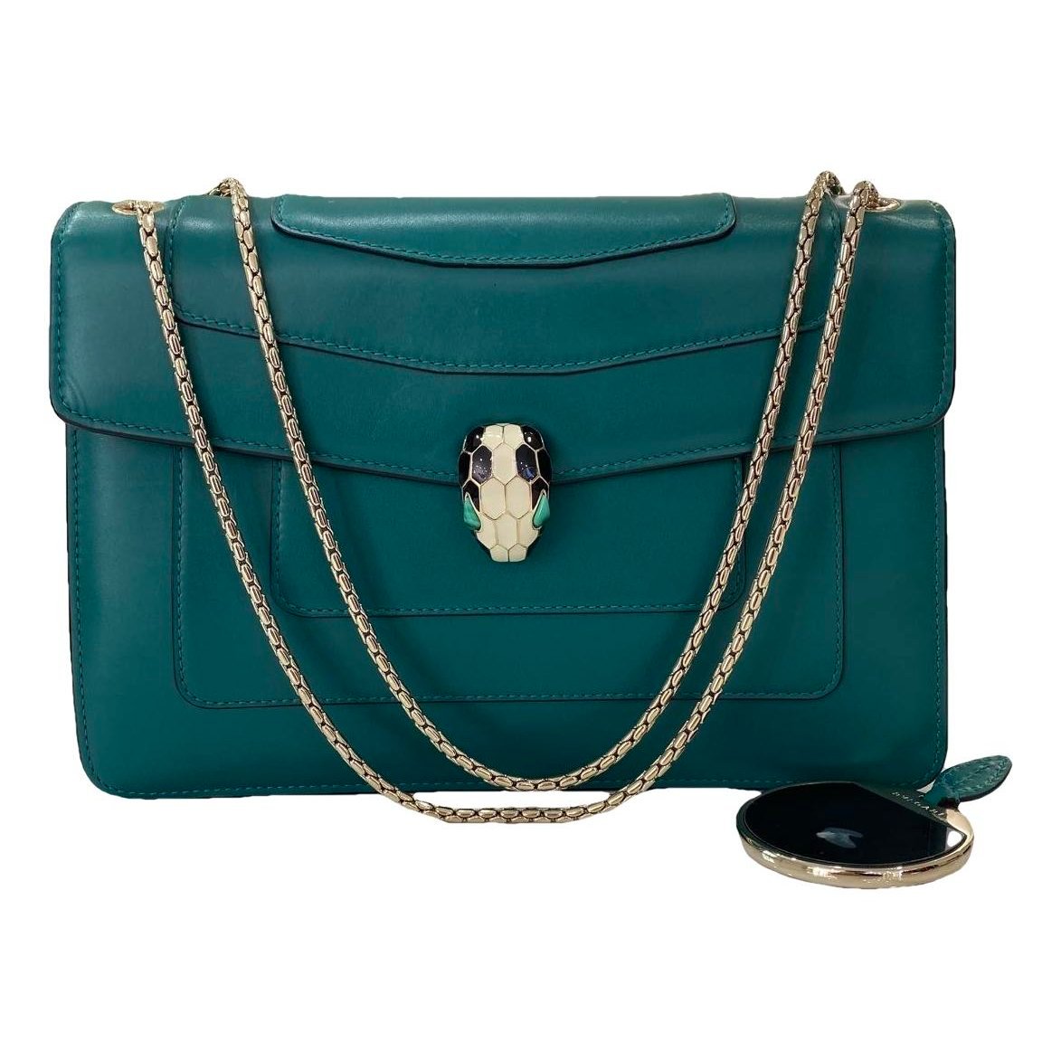 Serpenti leather handbag