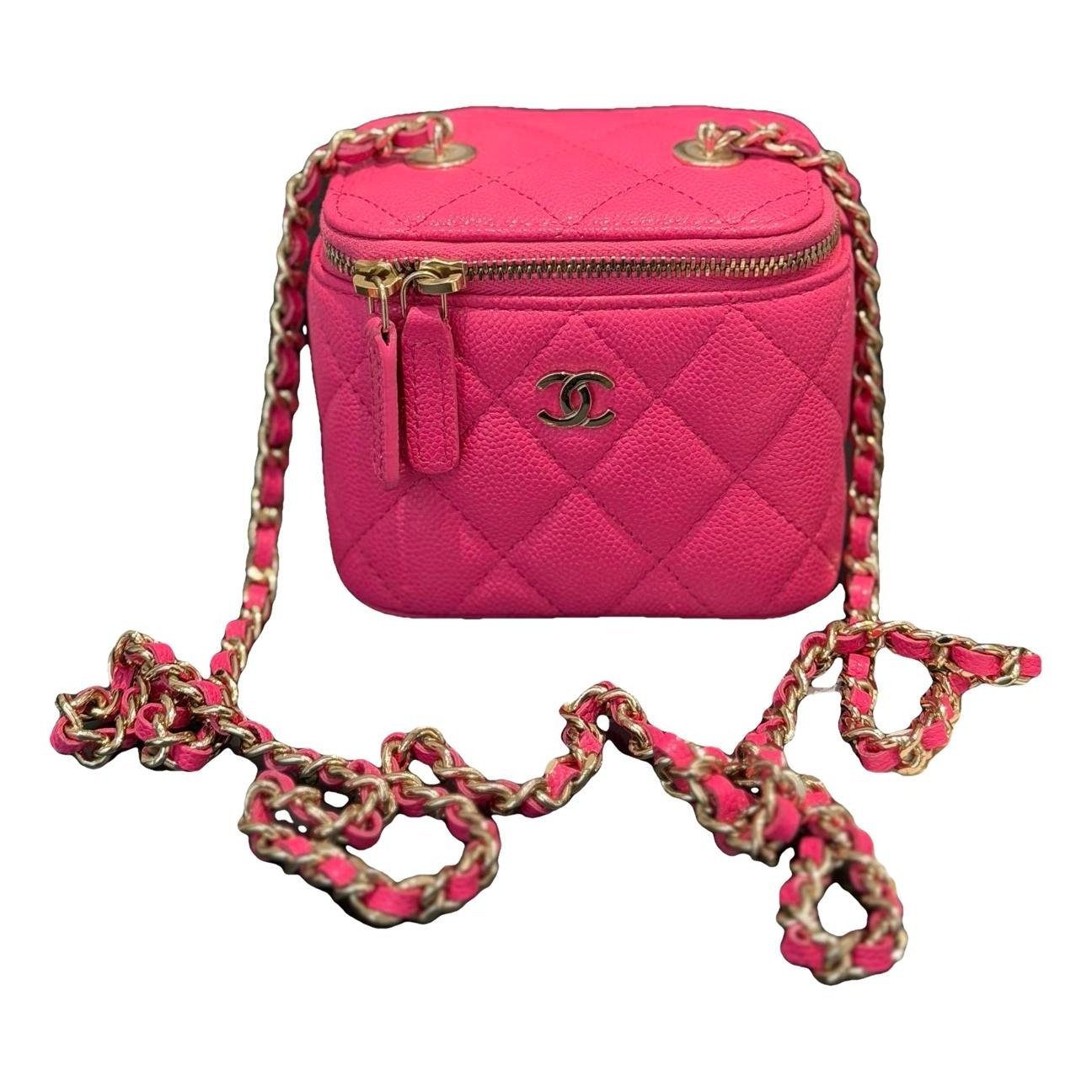 Trendy CC Vanity leather handbag